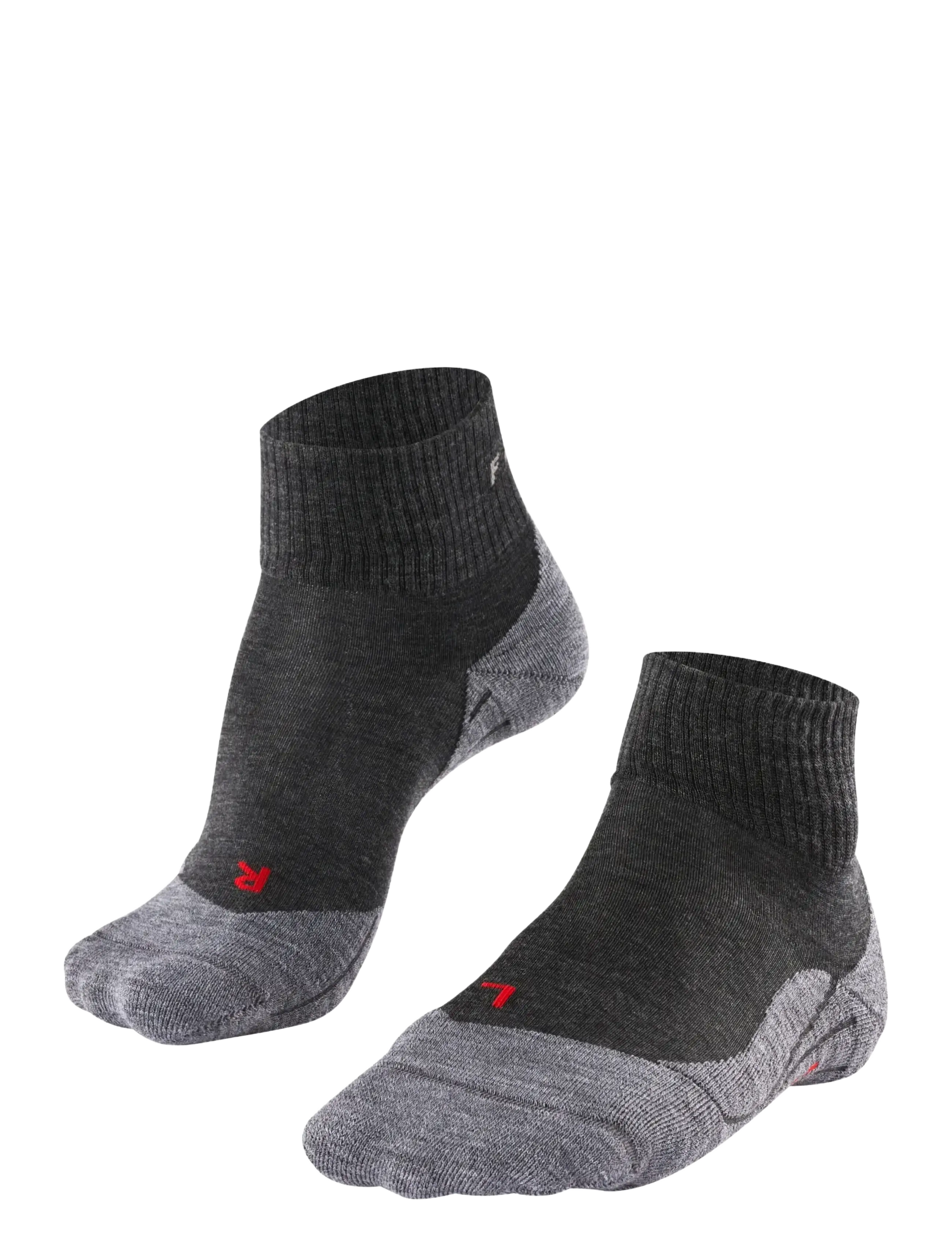 FALKE SPORT Tk5 Kurz Trekking Hell-Cushioned Schwarz - 37-38 - Damen