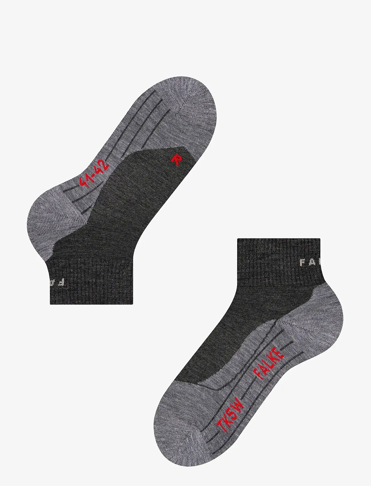 Falke Sport - TK5 Short Trekking Light-cushioned - clothing - asphalt mel. - 3