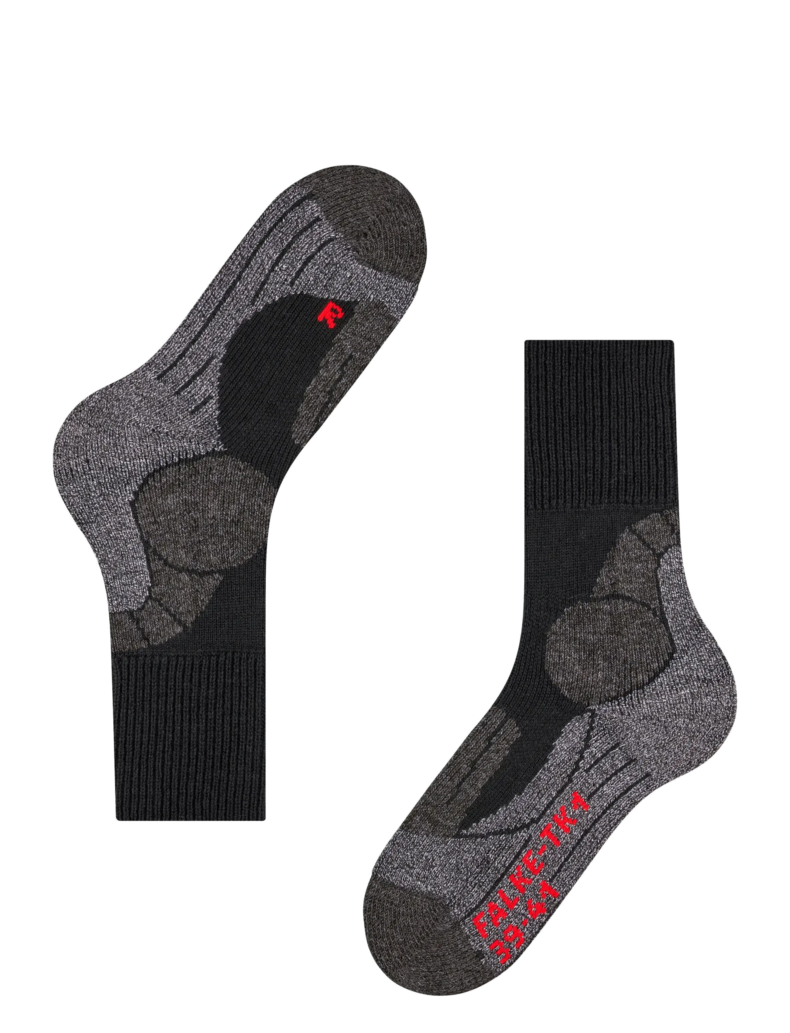 Falke Sport - TK1 Trekking Extra-strong cushioned - Íþróttasokkar - black-mix - 3