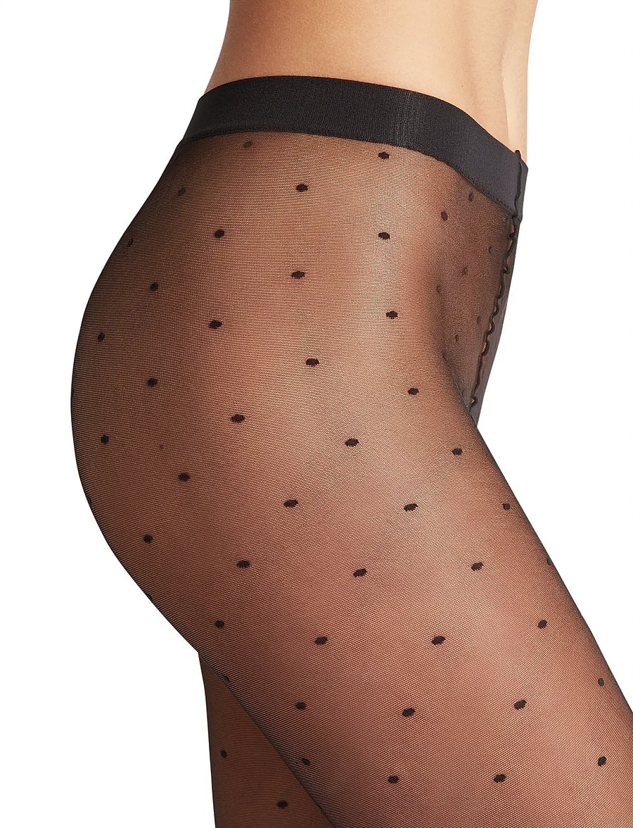 Falke Women - Dot 15 Denier Transparent matt - særlige begivenheder - black - 3
