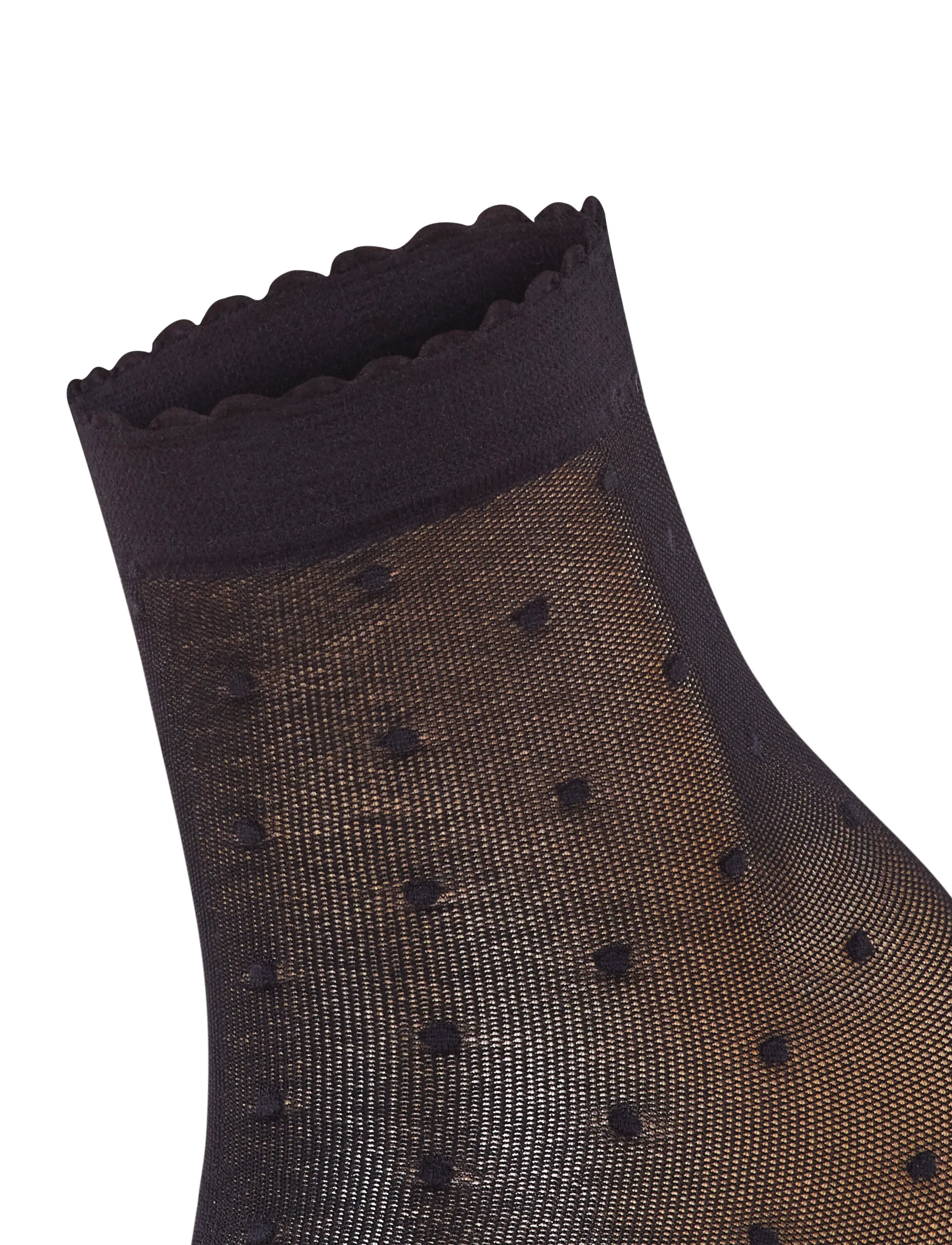 Falke Women - Dot 15 Denier Transparent matt - laveste priser - black - 4