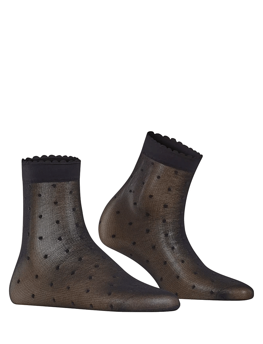 Falke Women - Dot 15 Denier Transparent matt - normale socken - black - 2