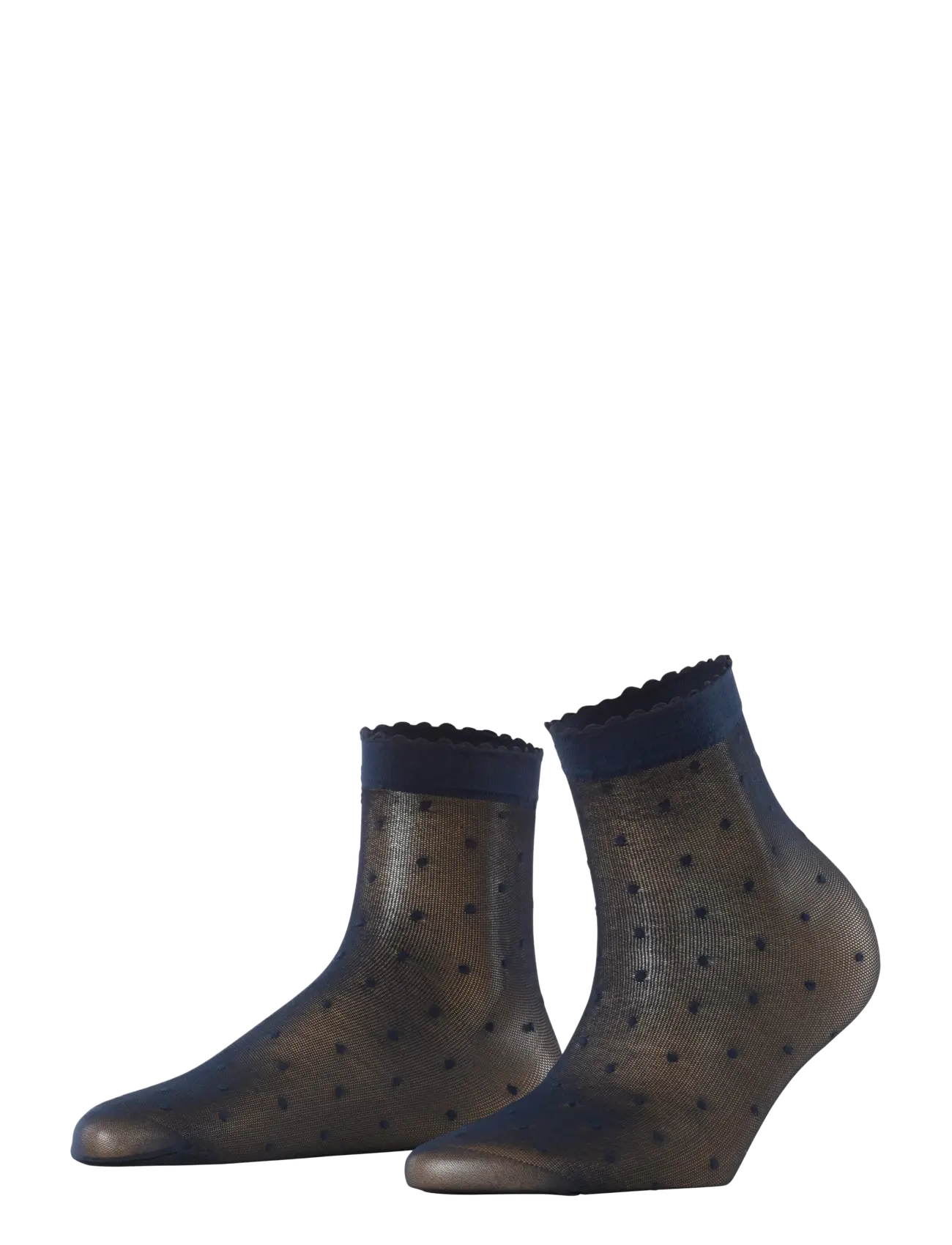 Falke Women - Dot 15 Denier Transparent matt - normale socken - marine - 0