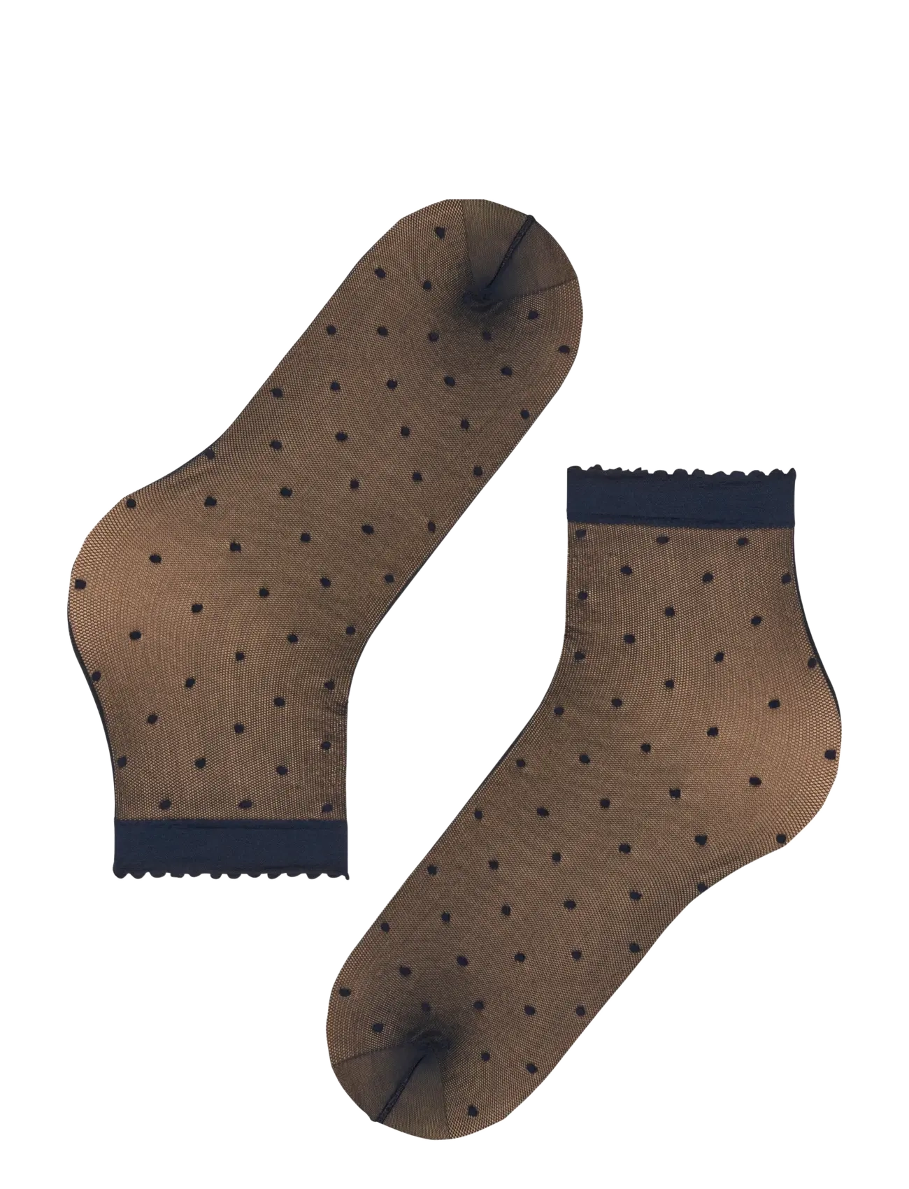 Falke Women - Dot 15 Denier Transparent matt - normale socken - marine - 3