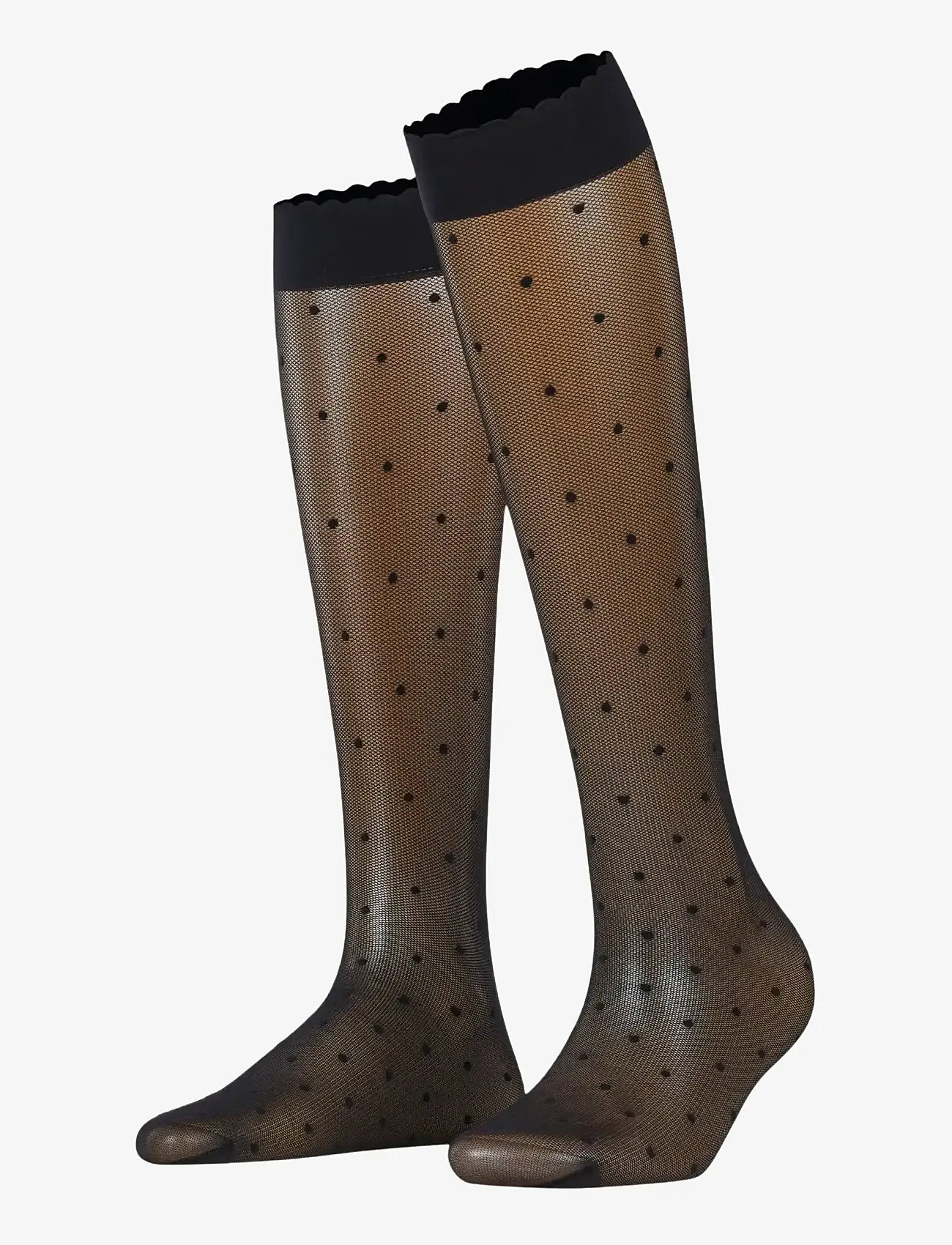 Falke Women - Dot 15 Denier Transparent matt - knee-high socks - black - 0