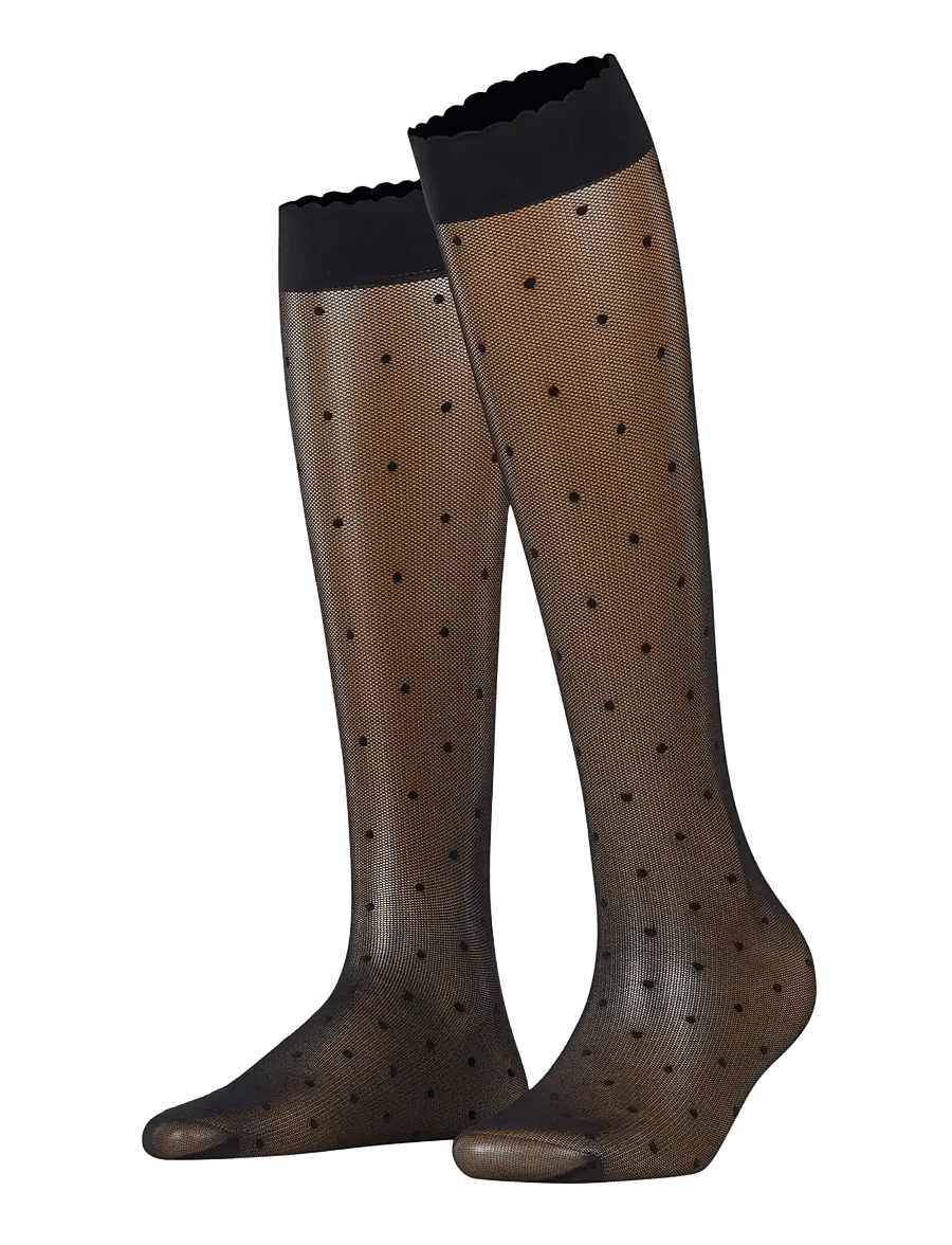 Falke Women - Dot 15 Denier Transparent matt - kniestrümpfe - black - 1