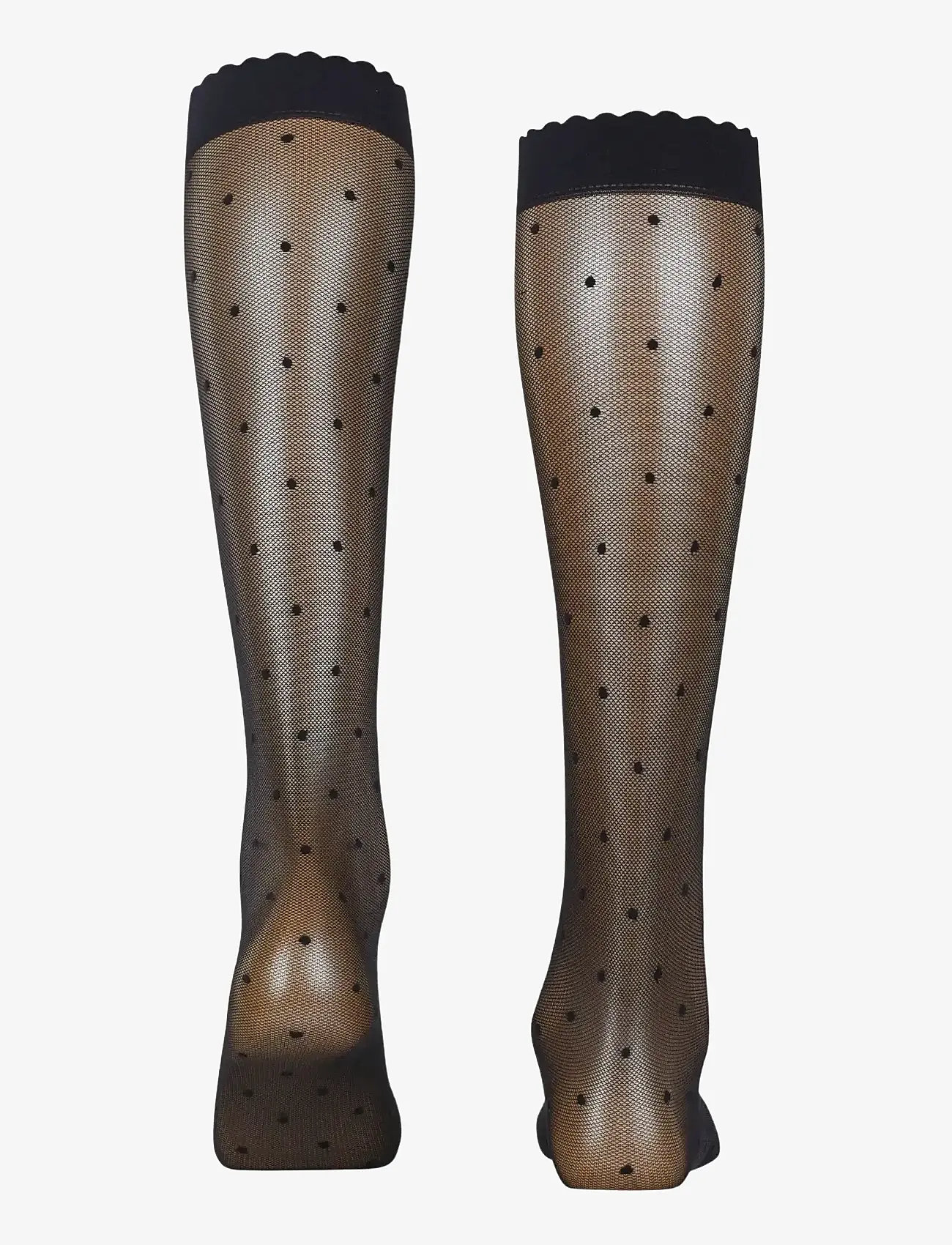 Falke Women - Dot 15 Denier Transparent matt - knee-high socks - black - 1
