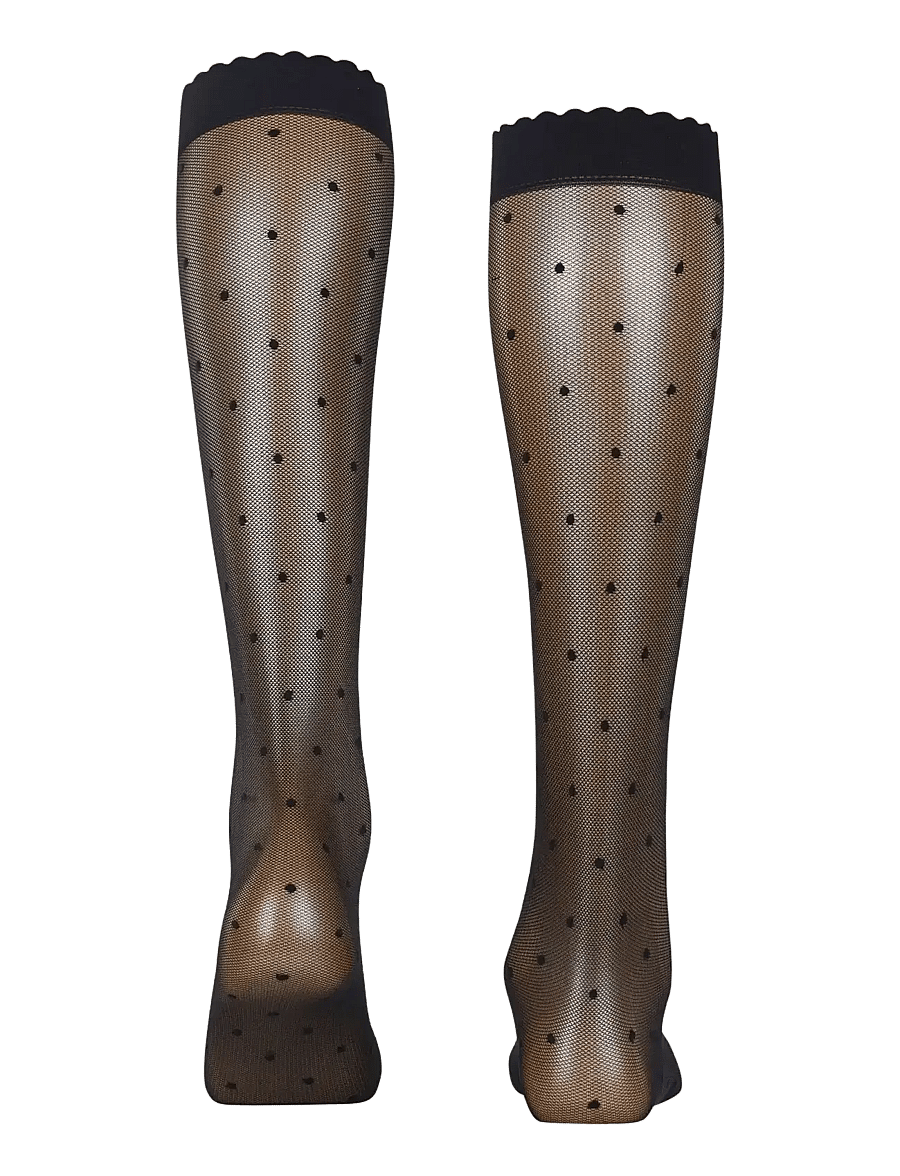 Falke Women - Dot 15 Denier Transparent matt - kniestrümpfe - black - 2