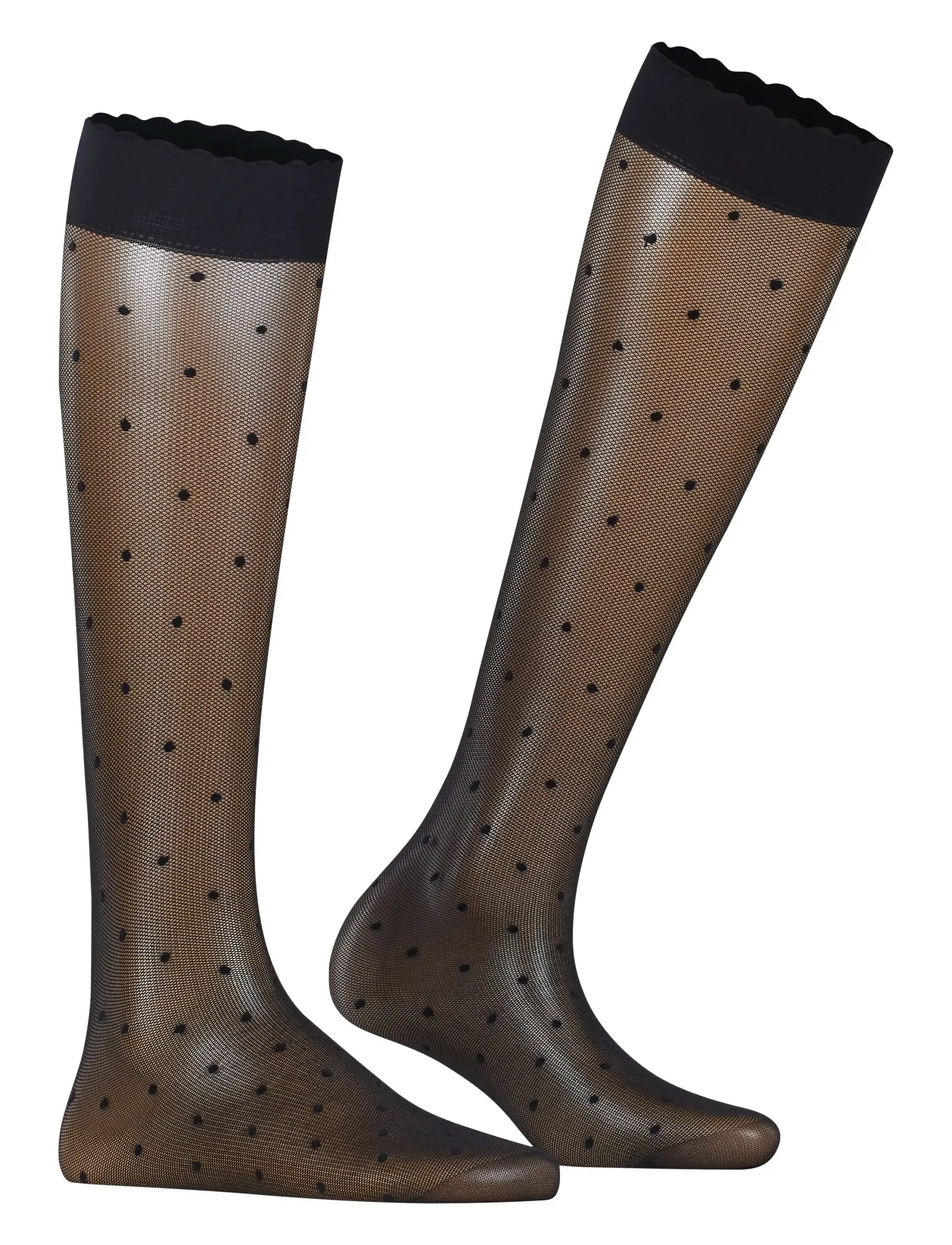 Falke Women - Dot 15 Denier Transparent matt - kolanówki - black - 3