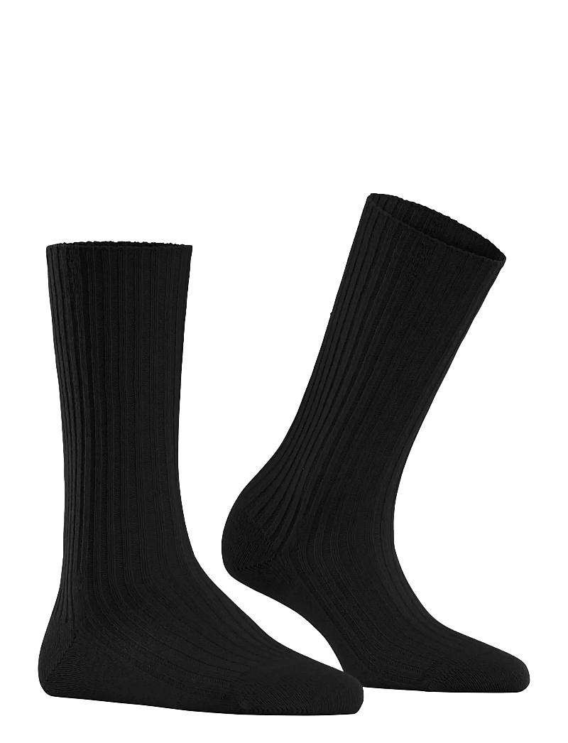 Falke Women - Cosy Wool Boot sock warm - cashmere - black 3000 - 1
