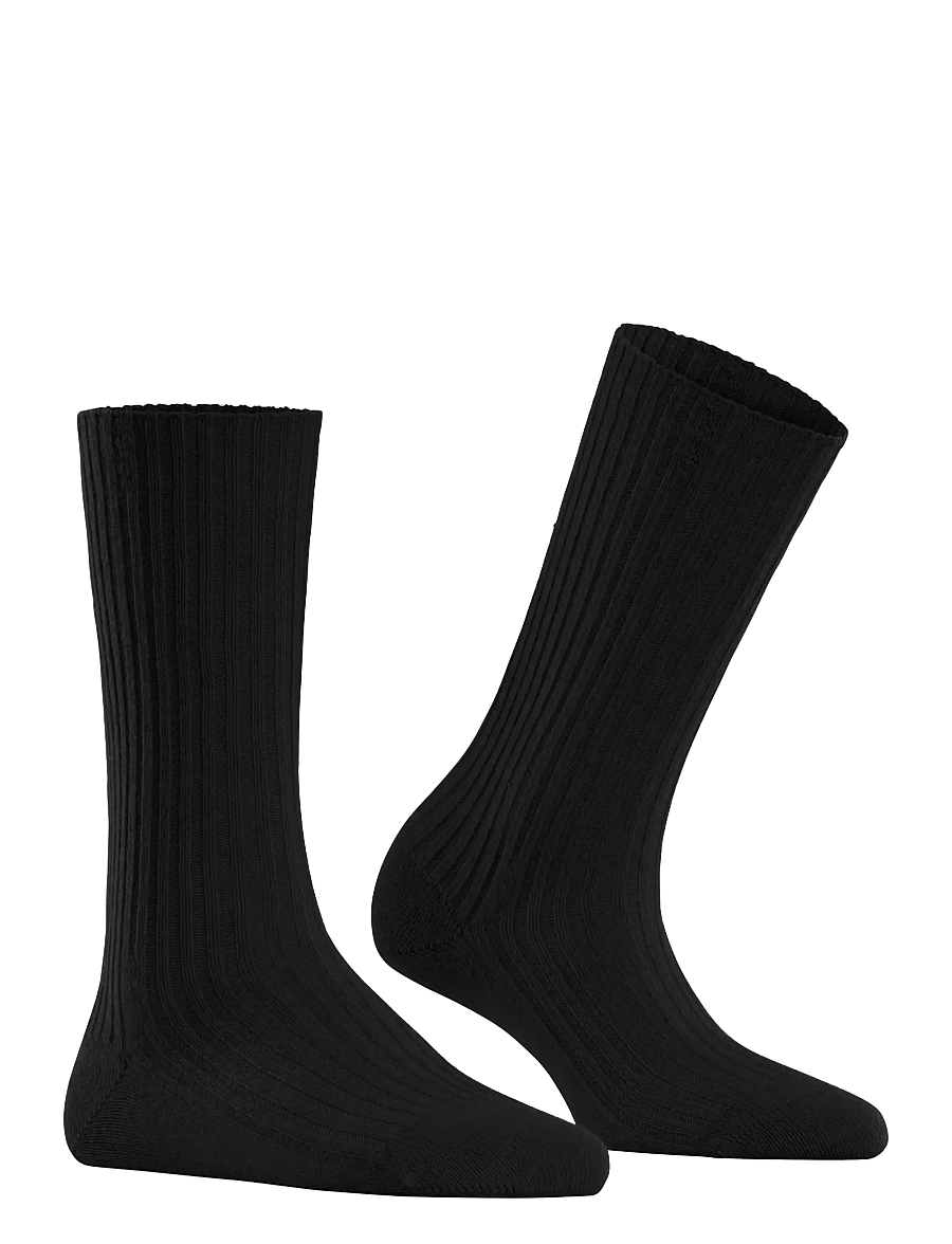 Falke Women - Cosy Wool Boot sock warm - kaschmir - black 3000 - 1