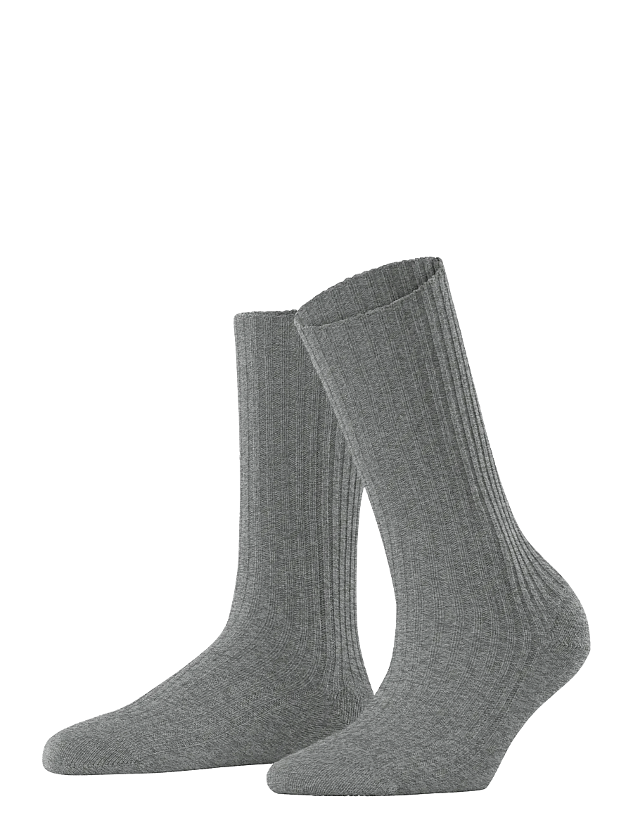Falke Women - Cosy Wool Boot sock warm - undertøj og sokker - light grey melange 3390 - 0