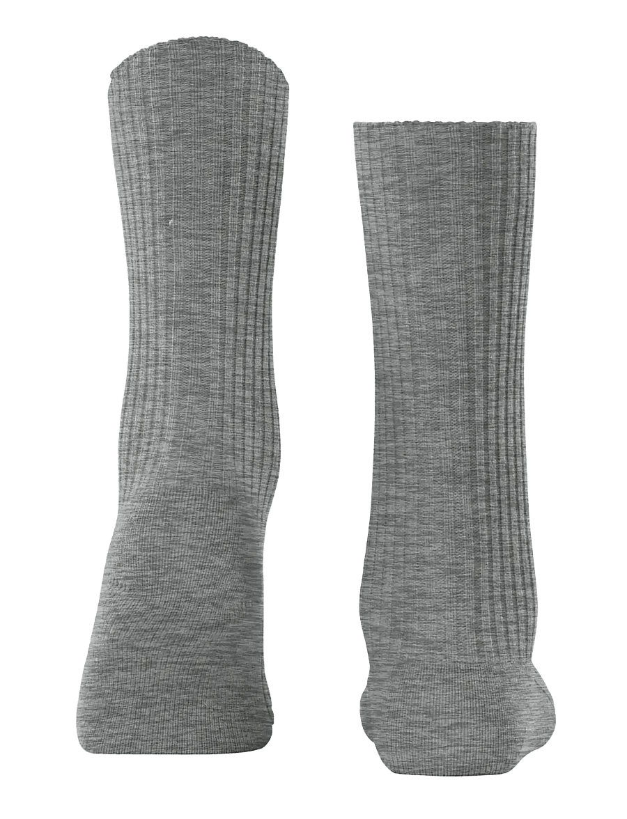 Falke Women - Cosy Wool Boot sock warm - undertøj og sokker - light grey melange 3390 - 1
