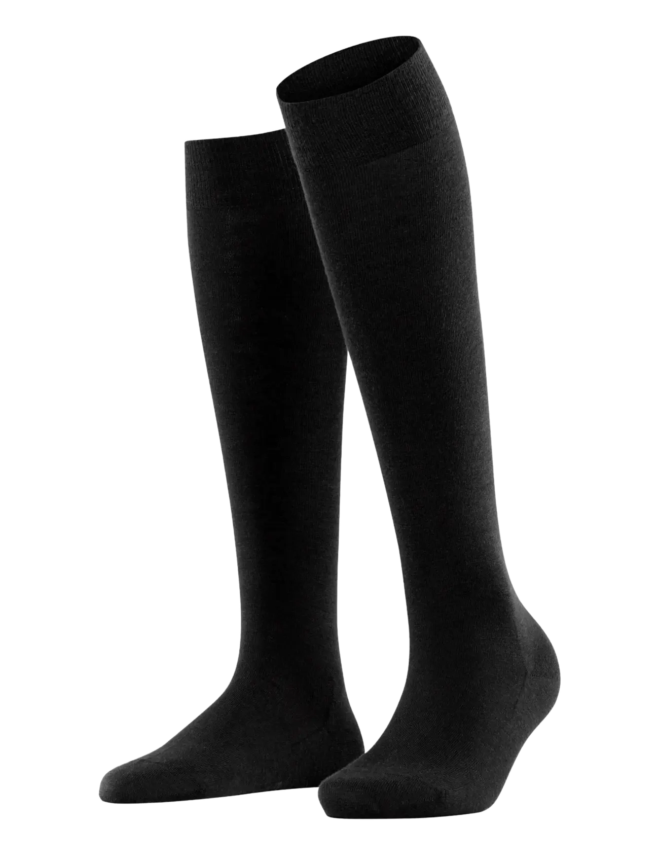 Falke Women Softmerino pressure-free toe - Knæstrømper - BLACK / black