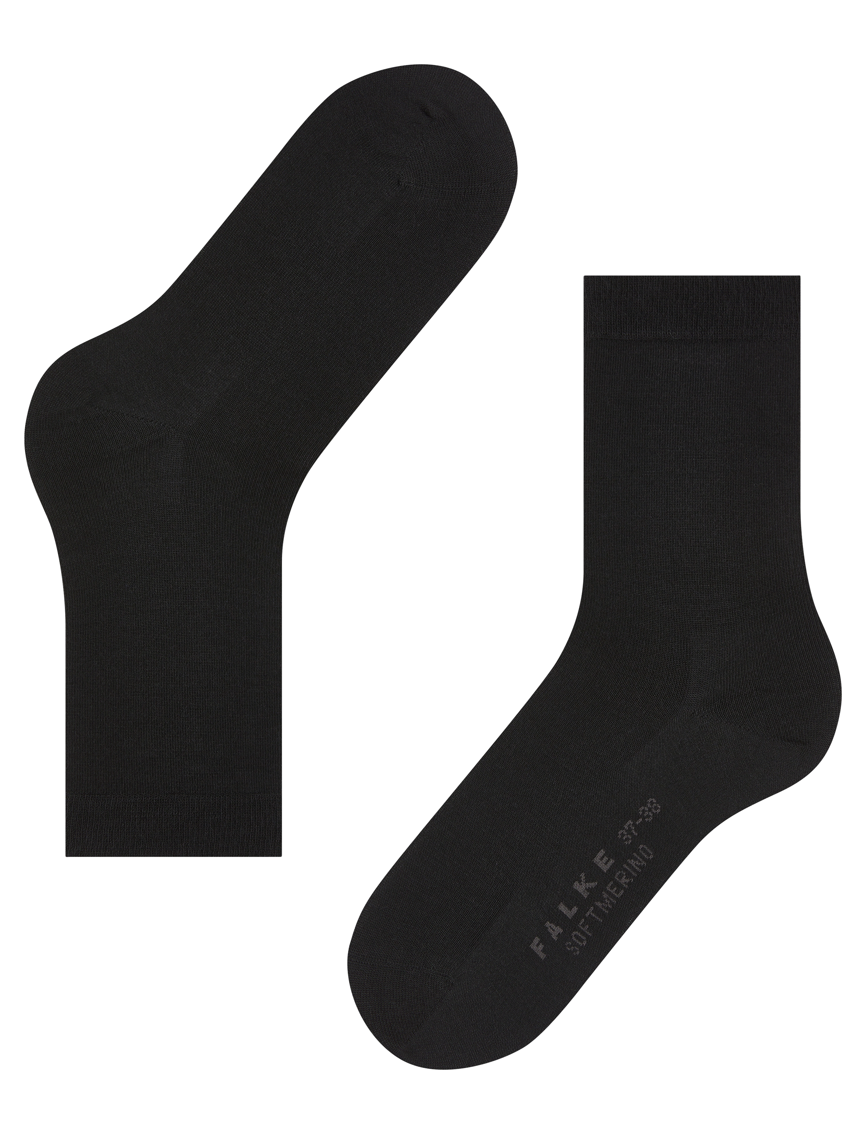 Falke Women - Softmerino pressure-free toe - venjulegir sokkar - black - 5