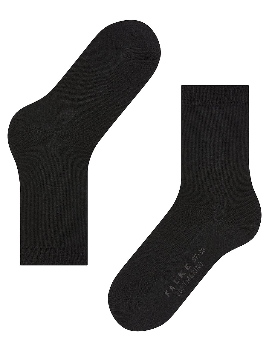 Falke Women - Softmerino pressure-free toe - regular socks - black - 5