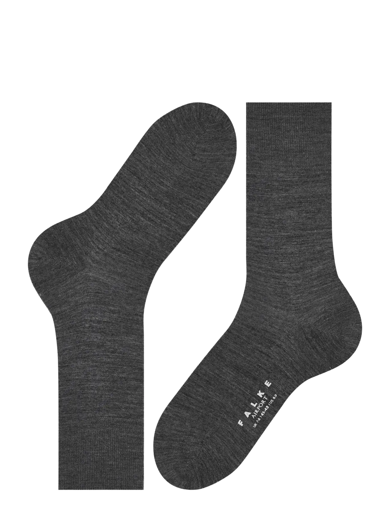Falke - Airport business & casual - crew sokkar - dark grey - 1