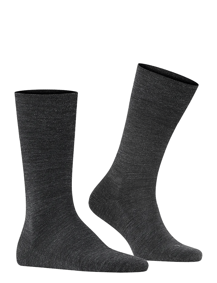 Falke - Sensitive Berlin soft-top suitable for diabetics - tennissocken - anthra.mel - 0