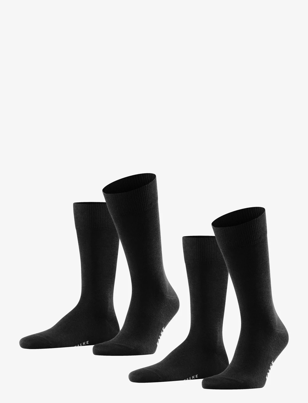 Falke - Happy 2-Pack everyday casual - sokker - black - 0