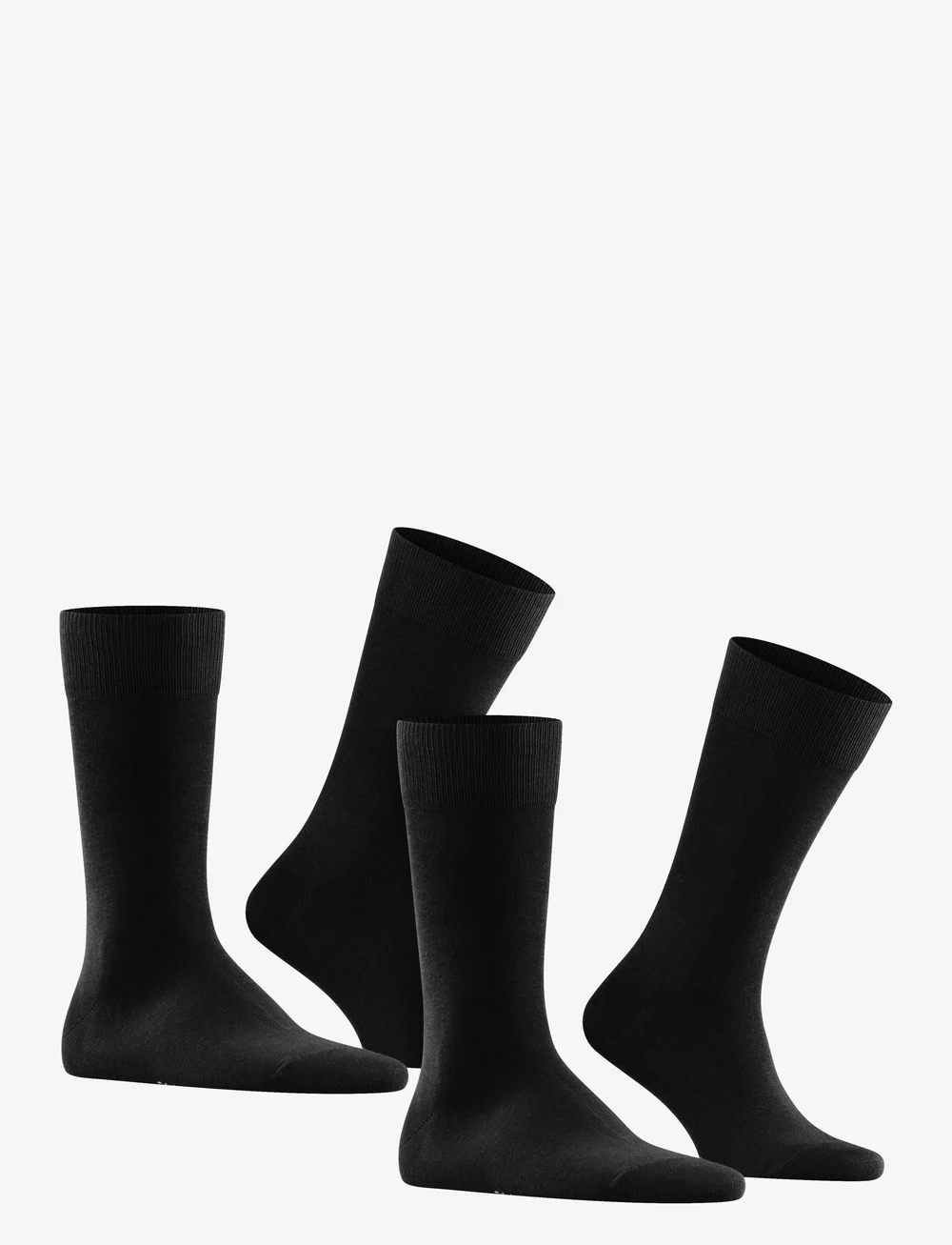 Falke - Happy 2-Pack everyday casual - sokker - black - 1