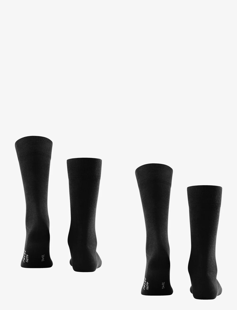 Falke - Happy 2-Pack everyday casual - sokker - black - 2