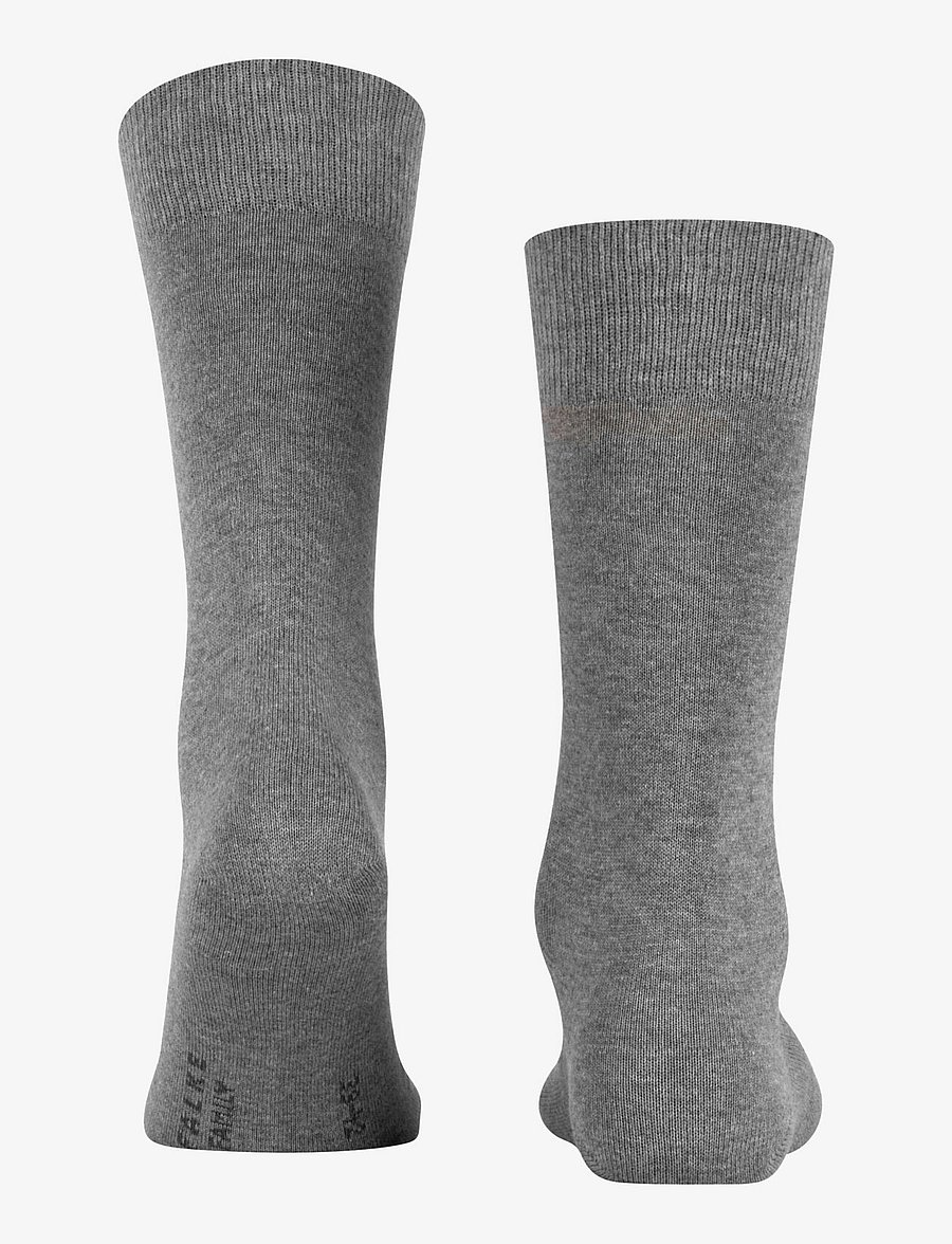 Falke - Family everyday casual - vanliga strumpor - light greymel. - 1