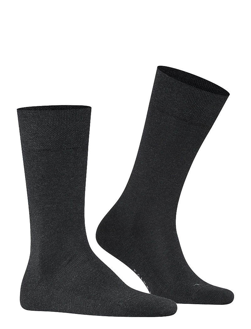 Falke - Sensitive London soft-top suitable for diabetics - vanliga strumpor - anthra.mel - 0