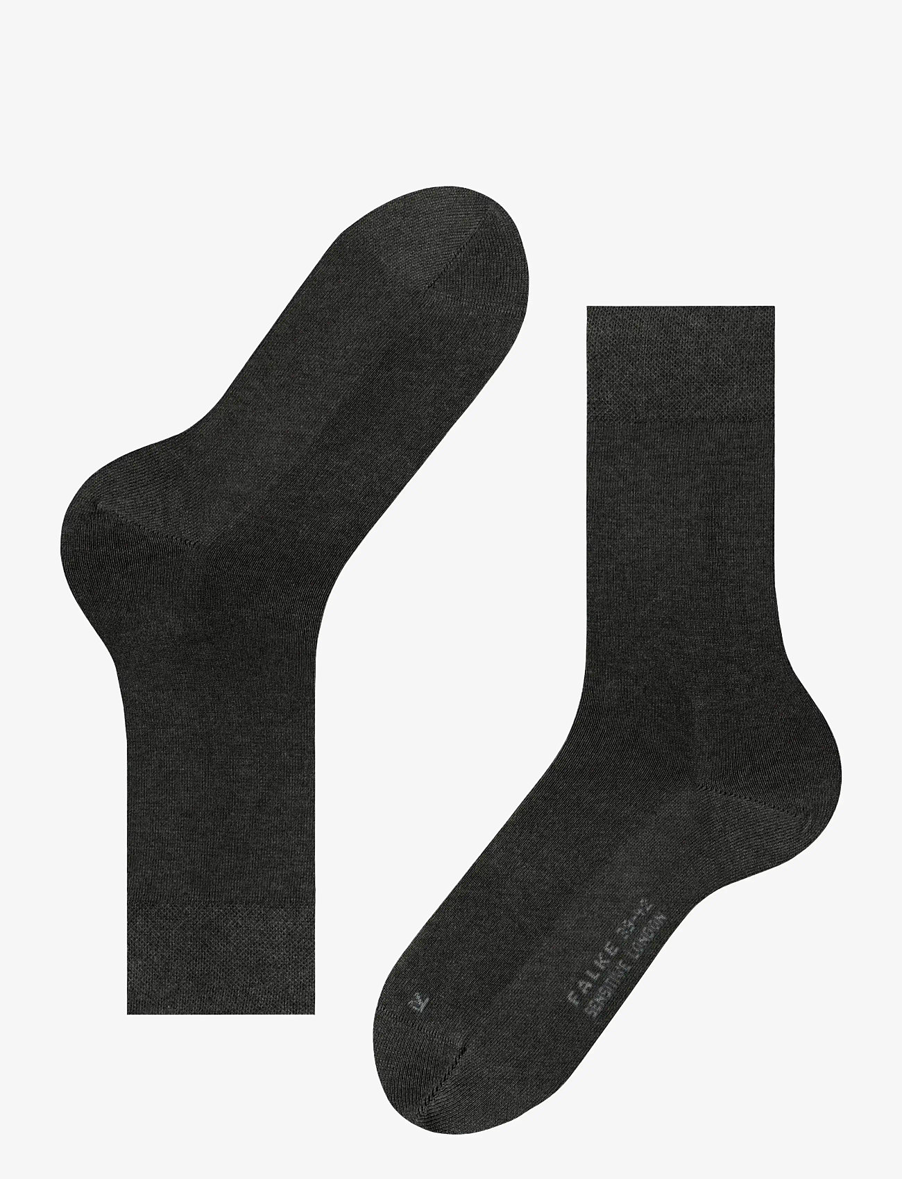 Falke - Sensitive London soft-top suitable for diabetics - vanliga strumpor - anthra.mel - 2