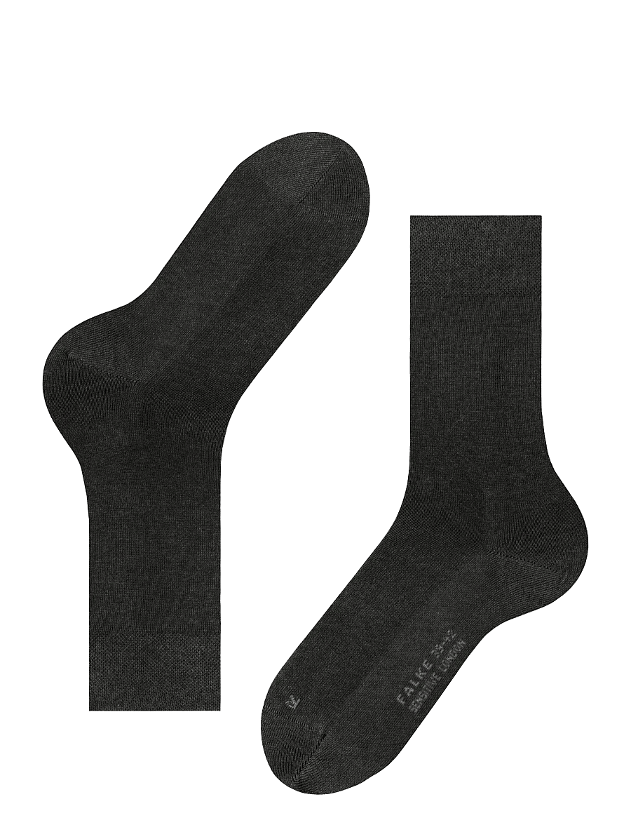 Falke - Sensitive London soft-top suitable for diabetics - tennissocken - anthra.mel - 2