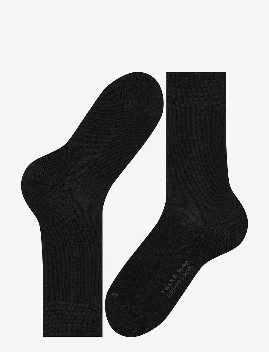 Falke - Sensitive London soft-top suitable for diabetics - klassikalised sokid - black - 4