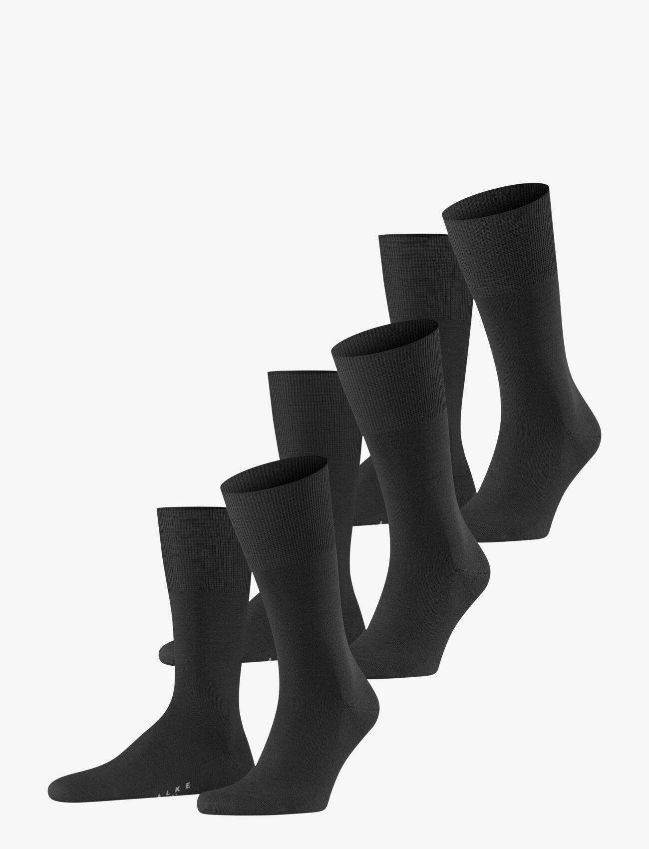 Falke Airport Bundle 3P So, 41-42, Socks, Schwarz - Regular Männerswear