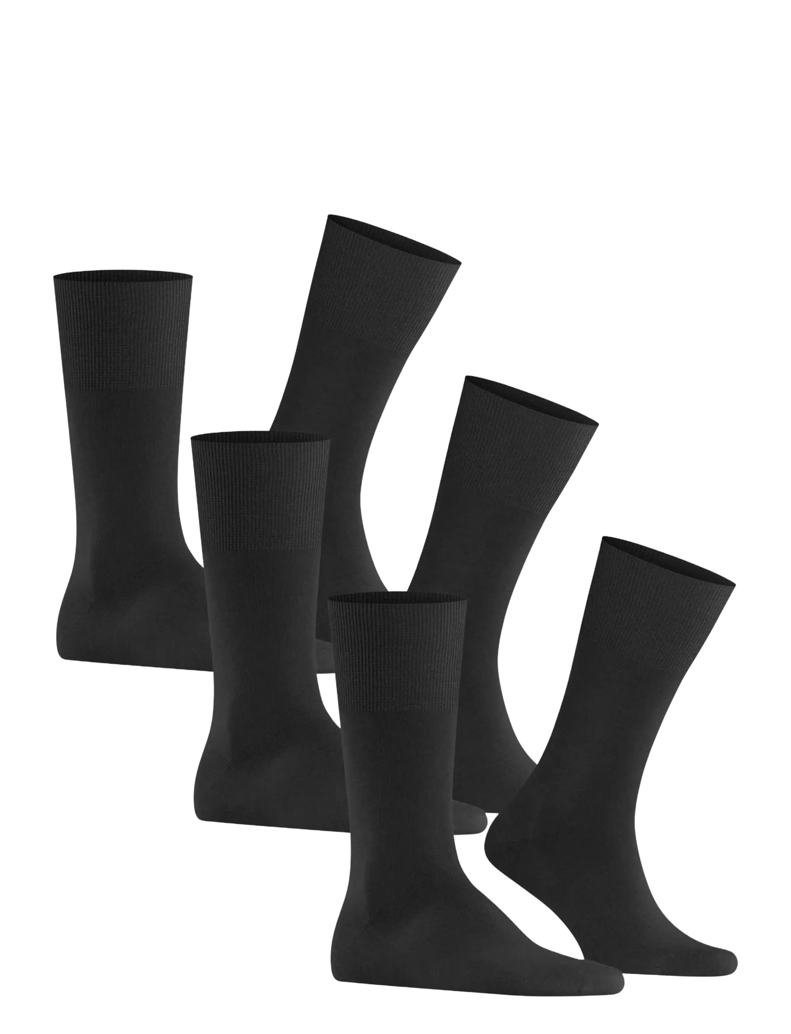 Falke - Airport 3-Pack business & casual - crew-socken - black - 1