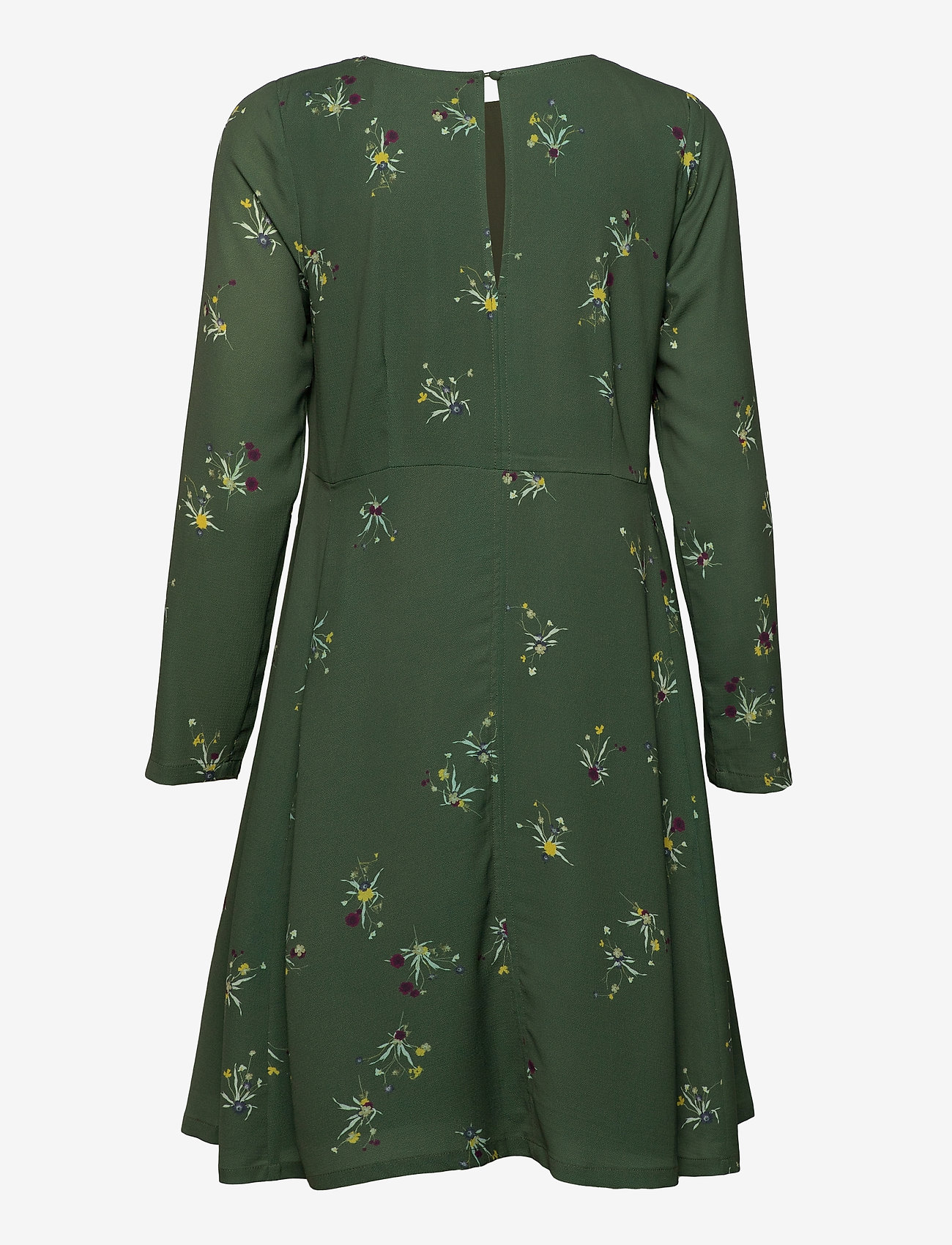 Fall Winter Spring Summer - Torn - vidutinio ilgio suknelės - ikebana flower mini olive - 1