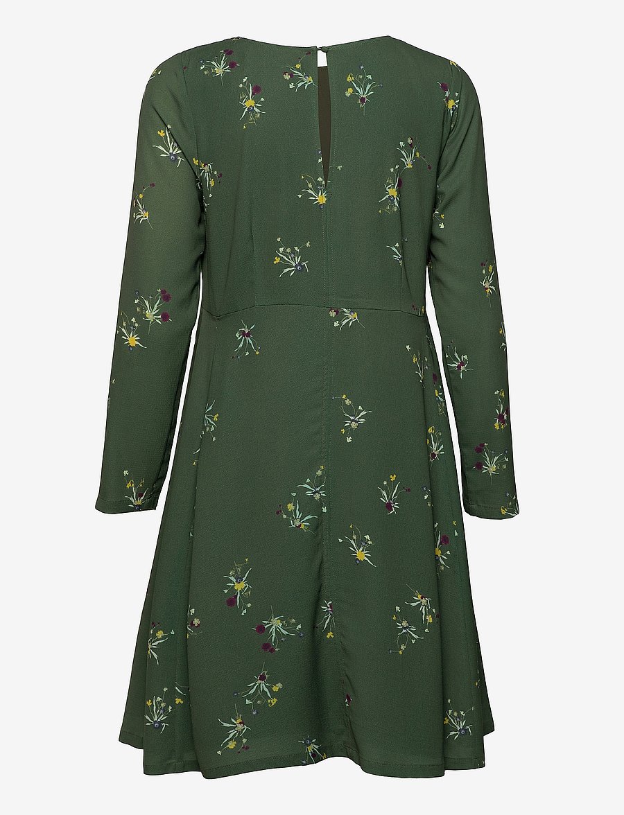 Fall Winter Spring Summer - Torn - midikleider - ikebana flower mini olive - 1