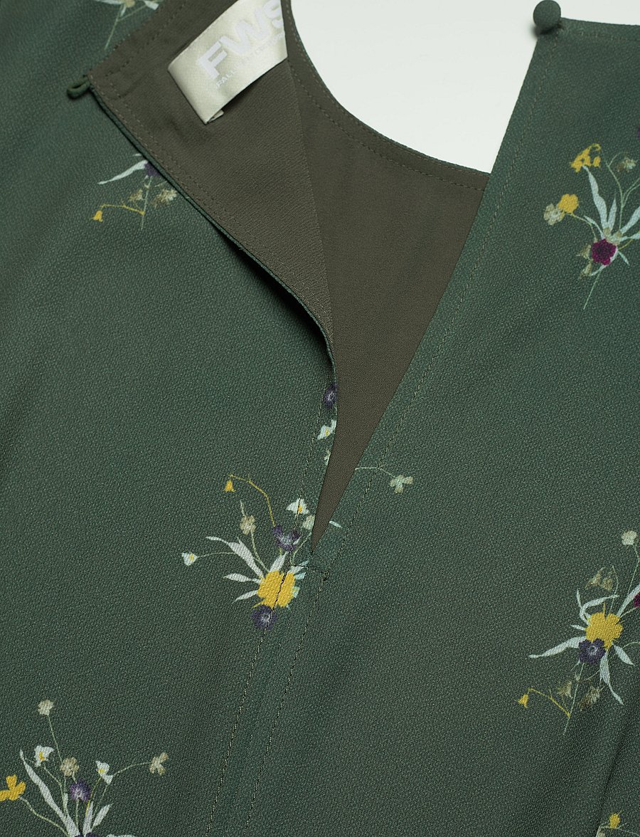 Fall Winter Spring Summer - Torn - midikleider - ikebana flower mini olive - 3