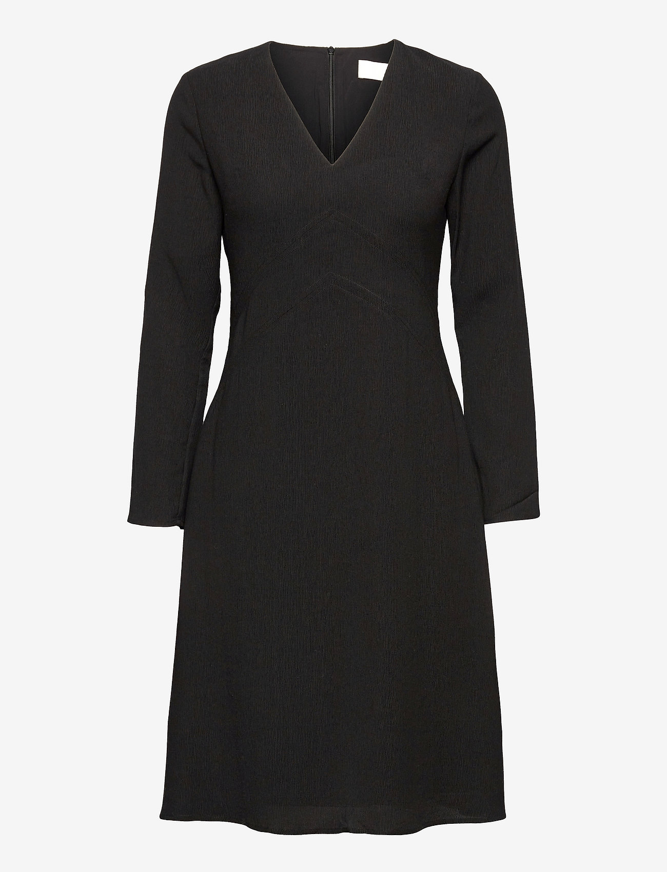 Fall Winter Spring Summer - I Don´t Textured Dress - midi-jurken - jet black - 0