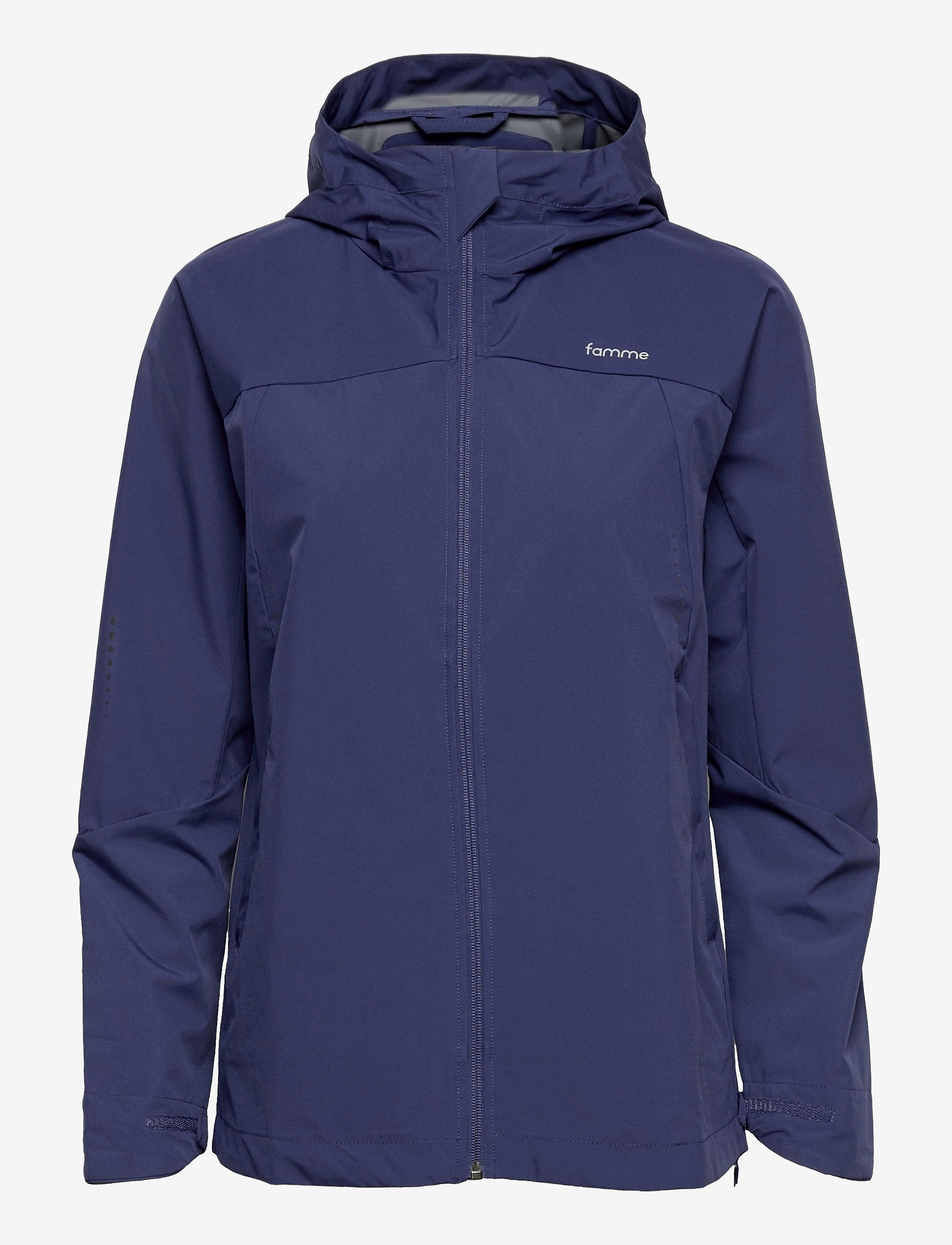 FAMME Celine Regen Jacke Blau - M - Damen