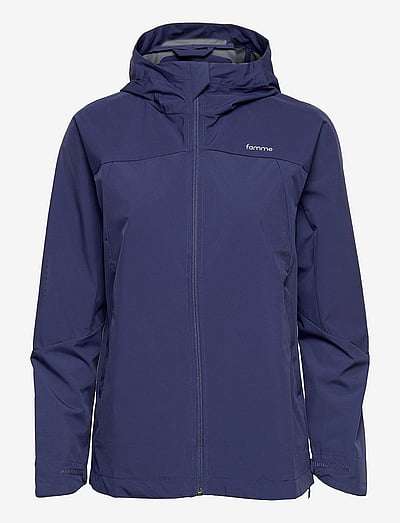 Famme Celine Rain Jacket - Kleidung - NAVY BLUE / blue