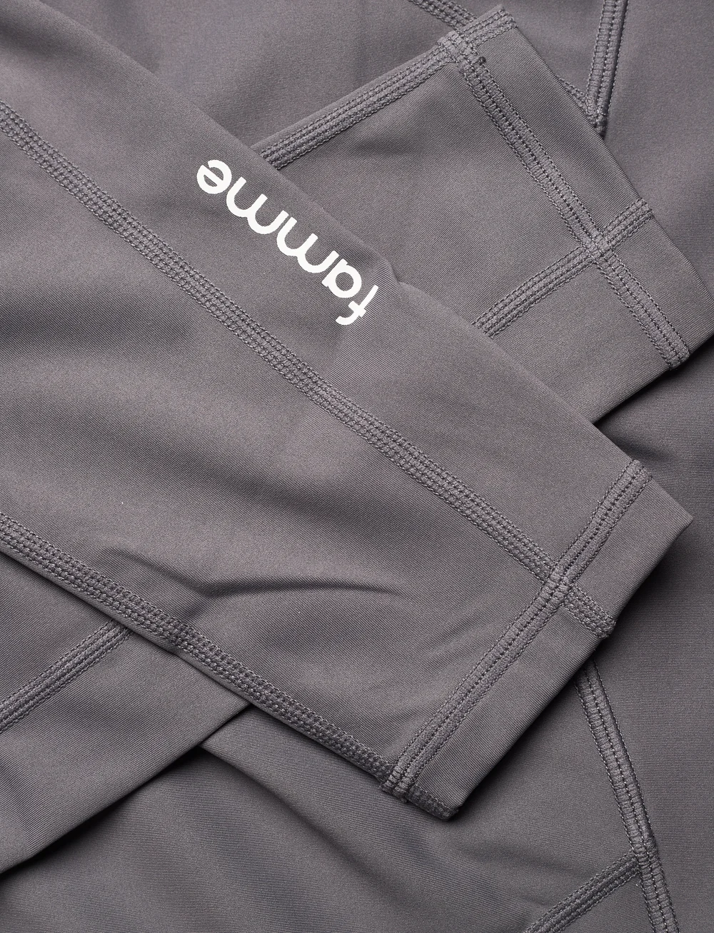 Famme - Gym Tights - full längd - grey - 2