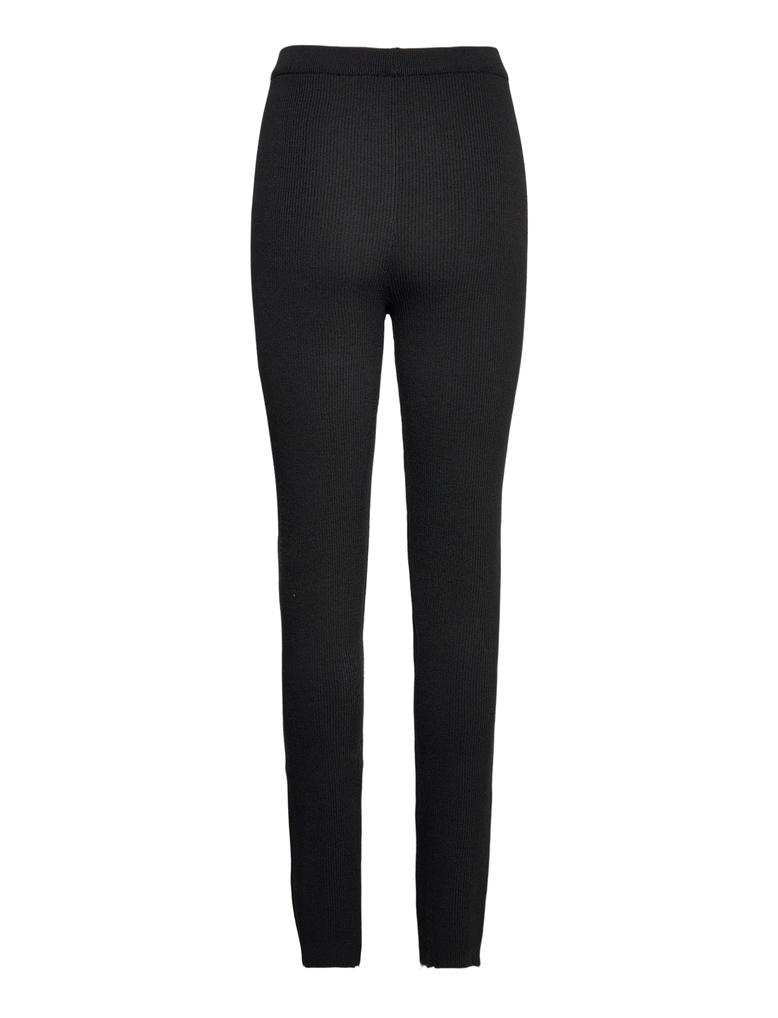 Famme - Jetset Knit Pants - fuld længde - black - 1