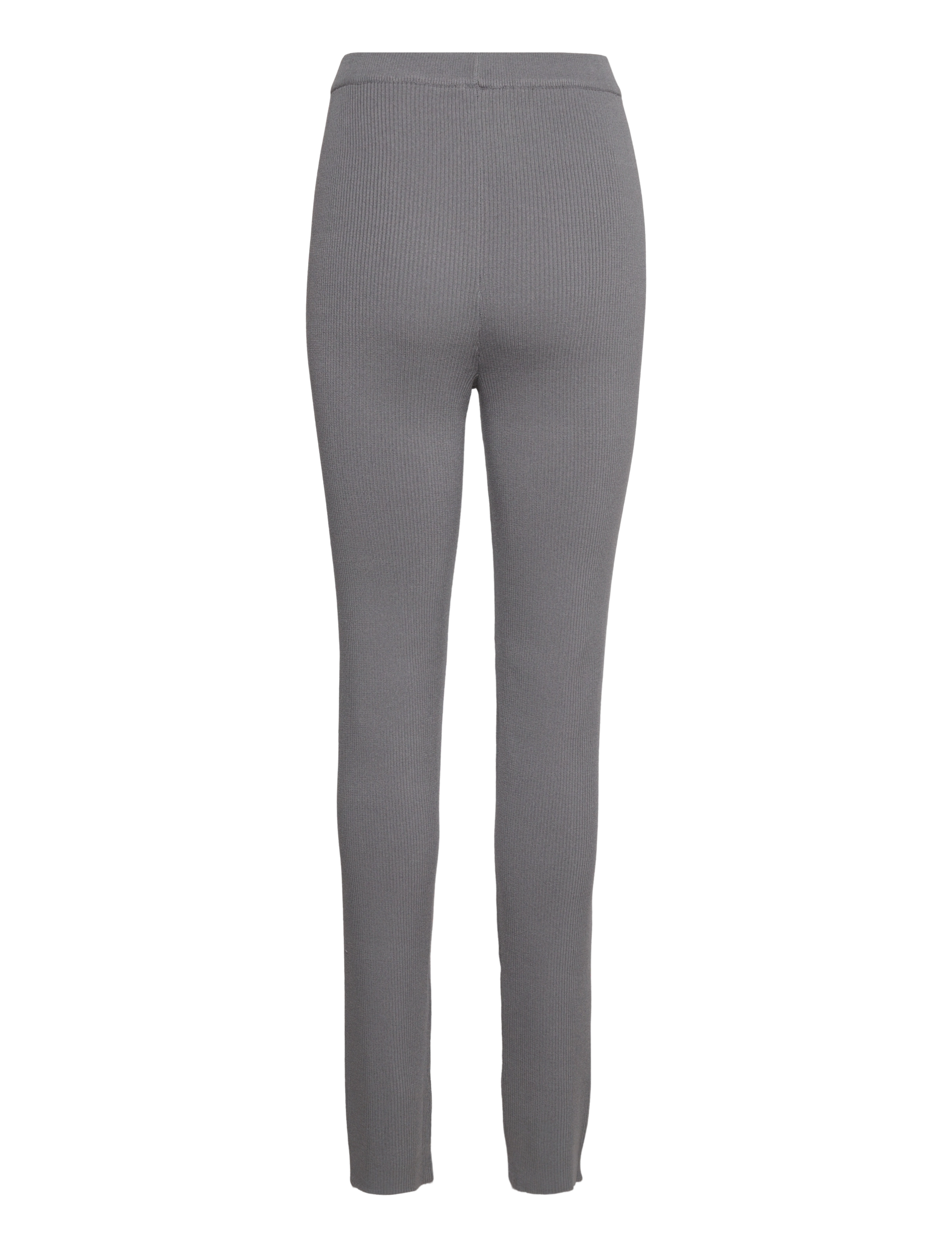 Famme - Jetset Knit Pants - fuld længde - dark grey - 1