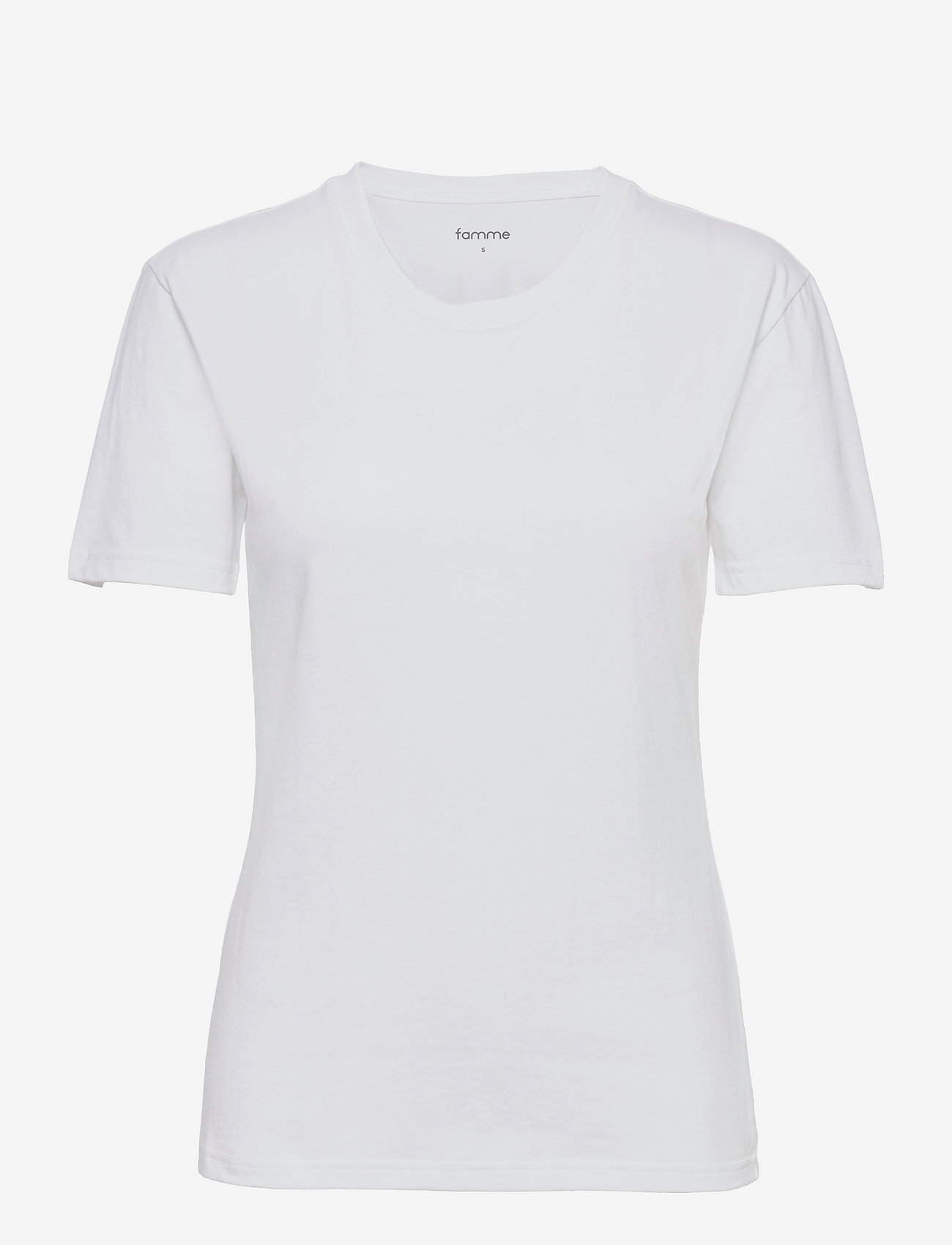 Famme - Pure Slim Fit T-shirt - t-shirts - white - 0