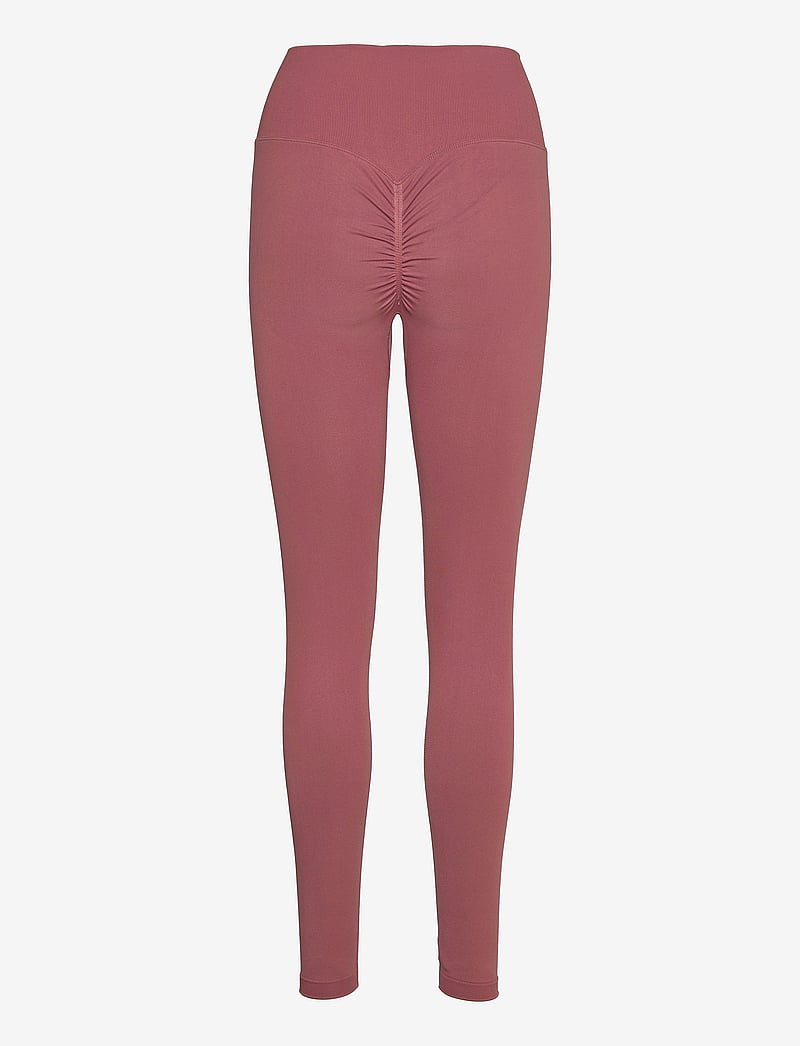 Famme - Scrunch Seamless Leggings - sportinės tamprės - pink - 1