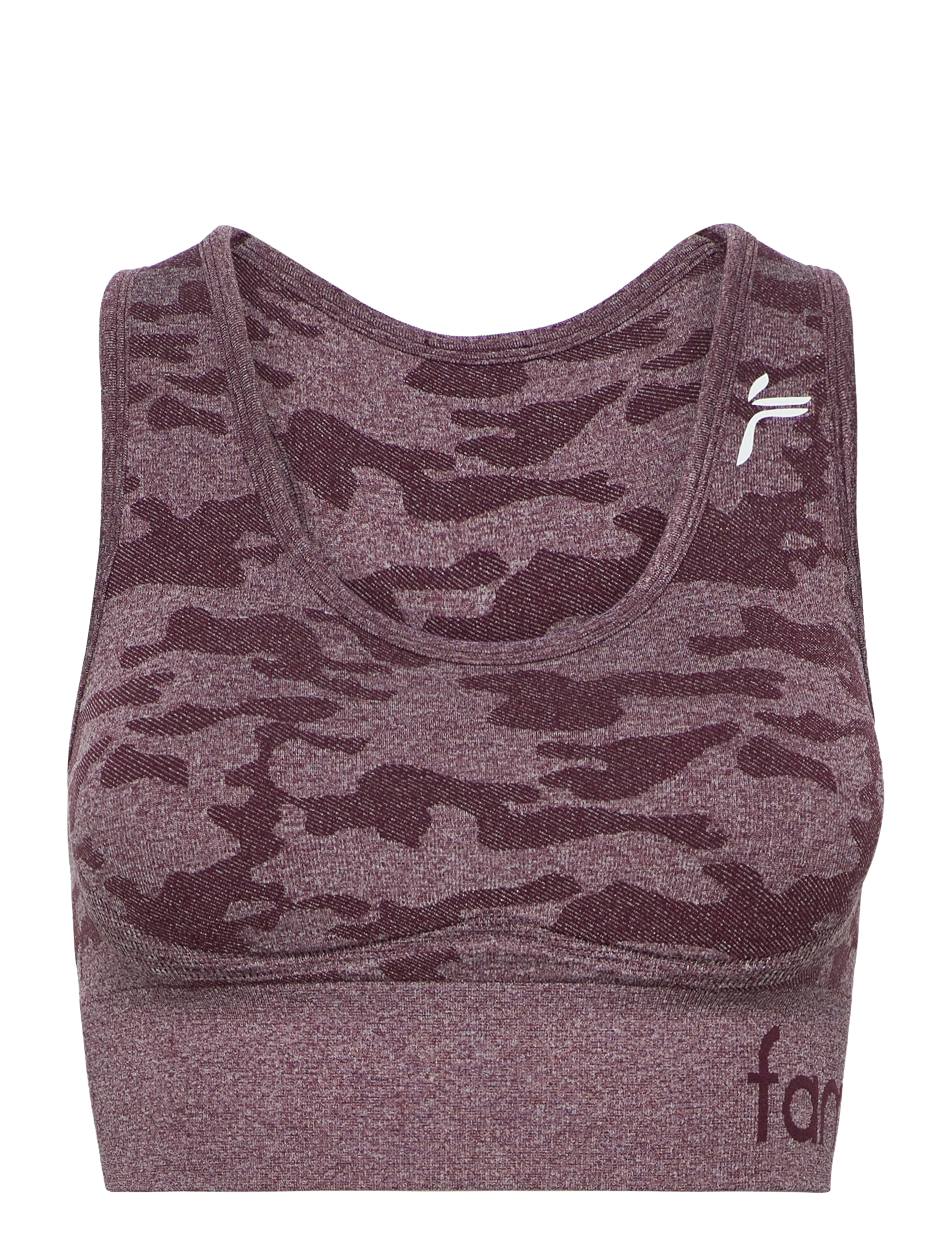 Famme Camo Sports Bra - Kampagne - DARK RED / red