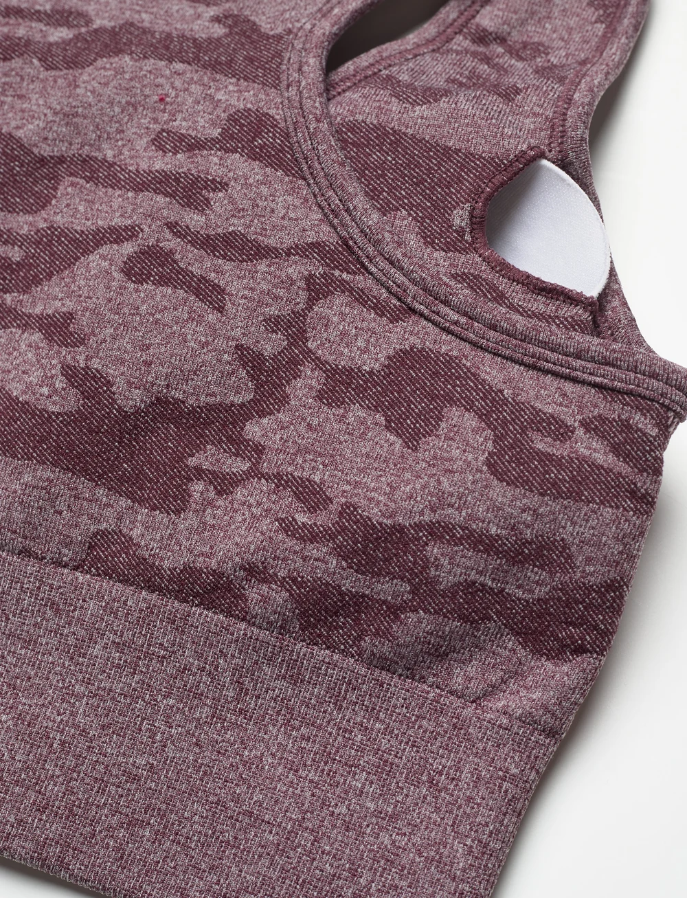 Famme - Camo Sports Bra - medium support - dark red - 2