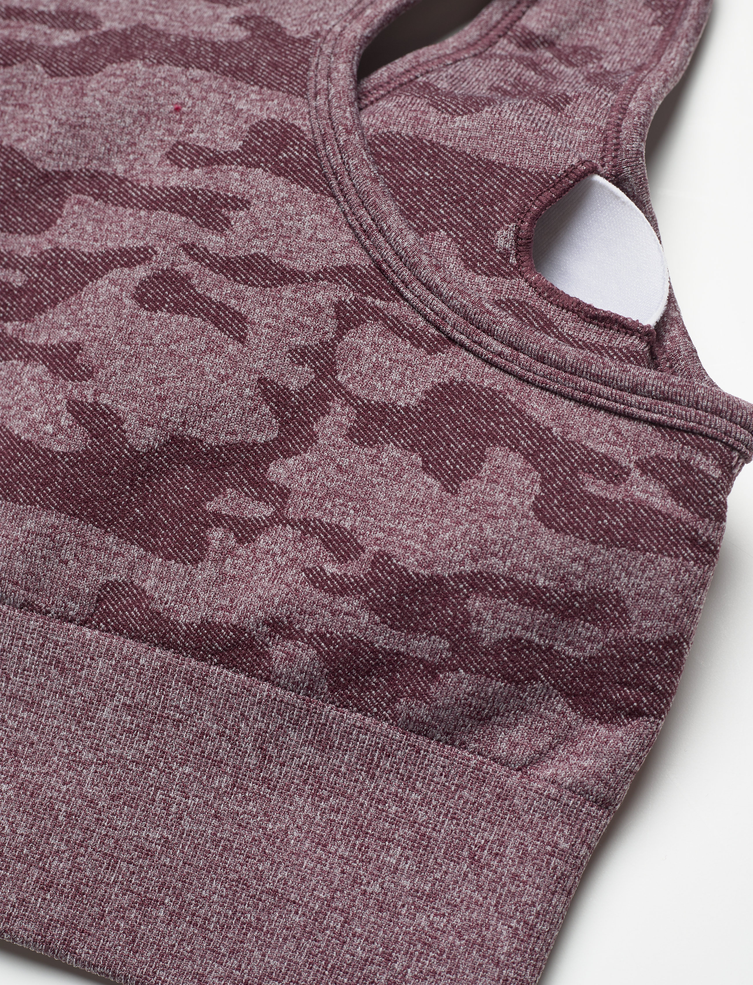 Famme - Camo Sports Bra - medium støtte - dark red - 2