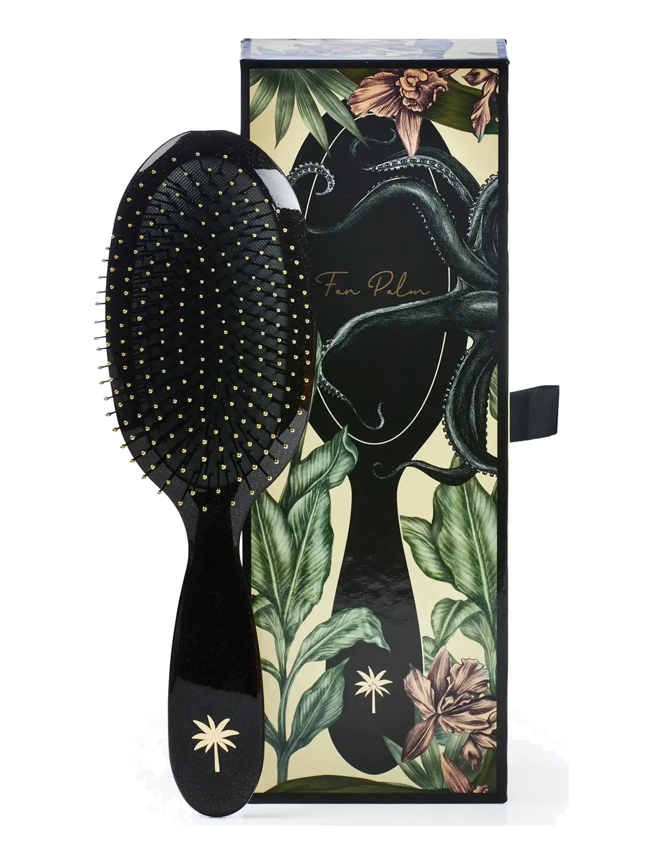 Fan Palm Octopus Medium, One Size, Hair Brushes & Combs, Schwarz - Paddle Brush, Beauty