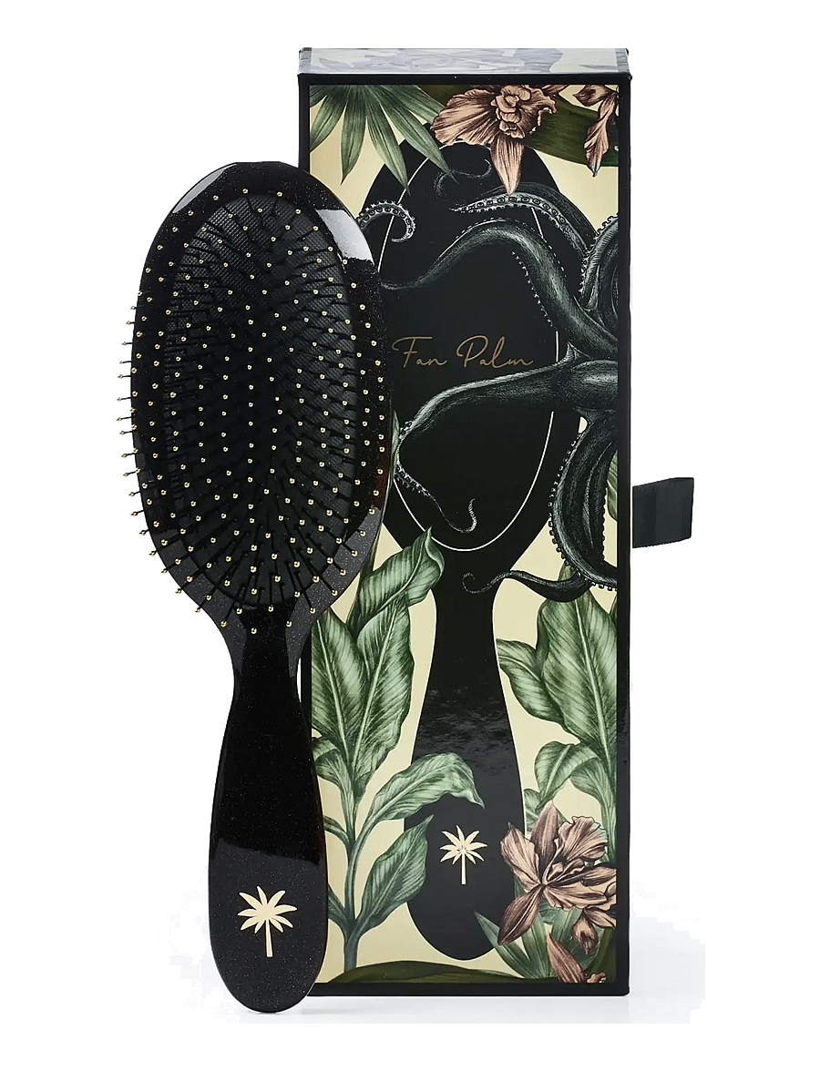 Fan Palm - Octopus Medium - black w/glitter - 0