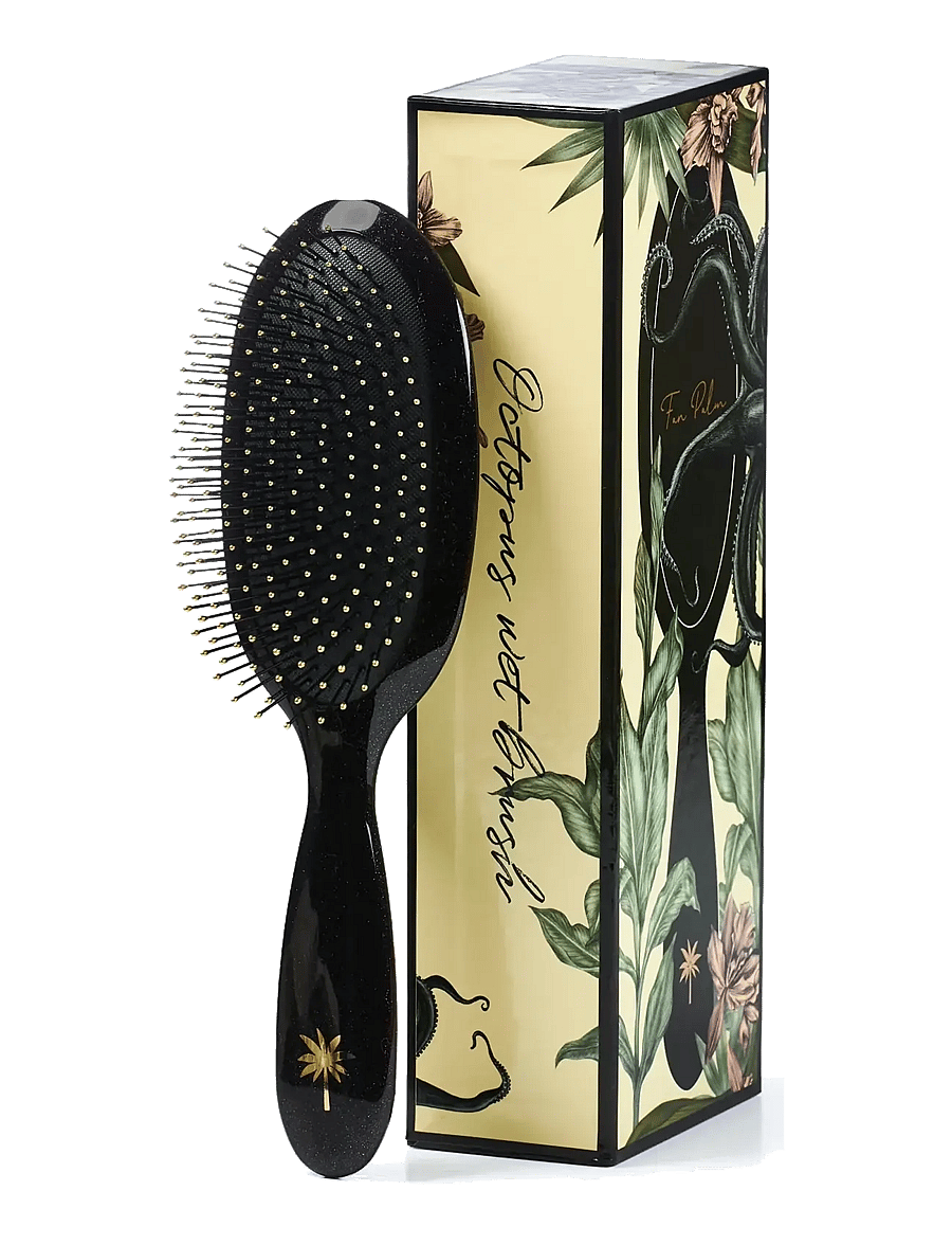 Fan Palm - Octopus Medium - black w/glitter - 1