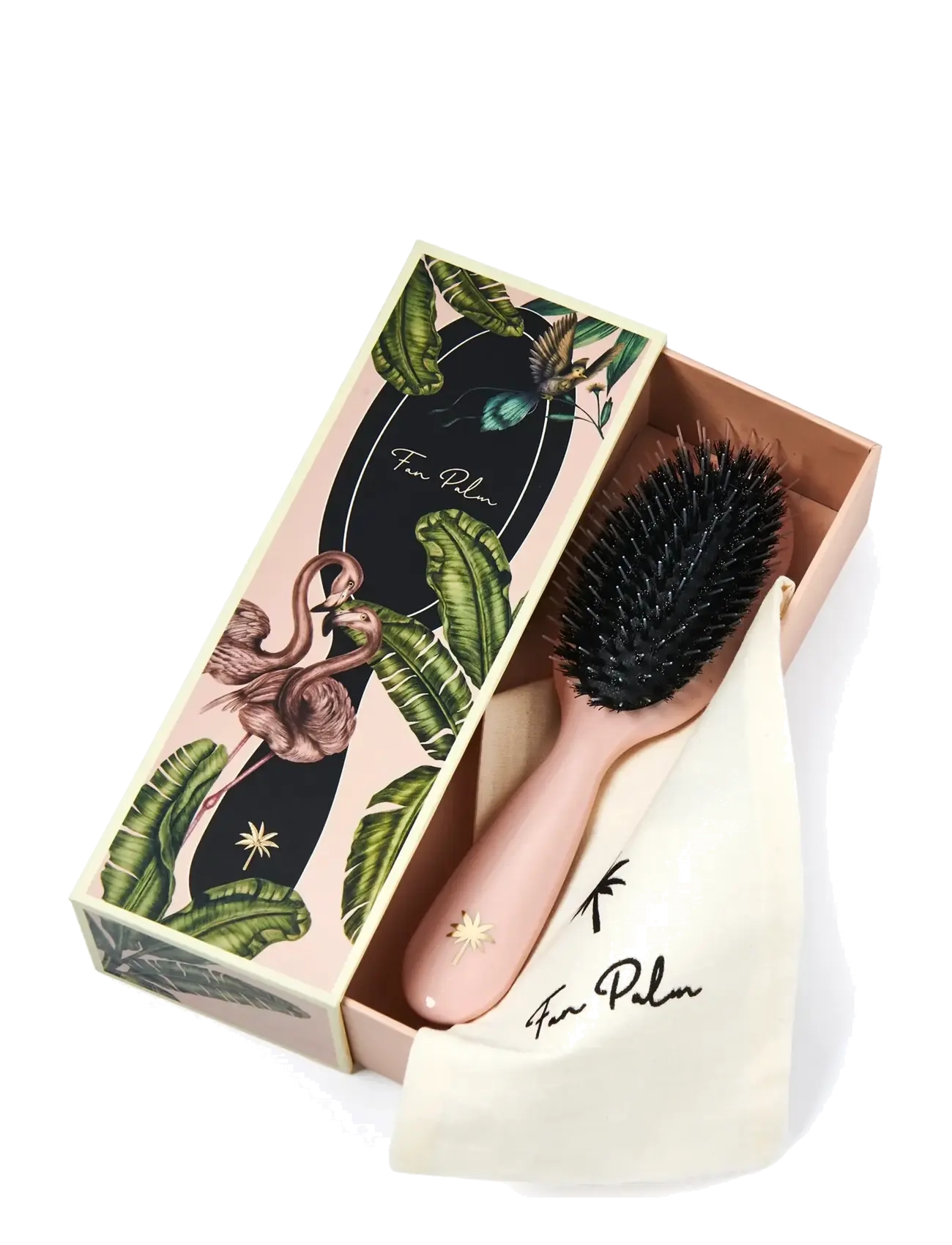 Fan Palm - Paradise Small - rose w/glitter - 2